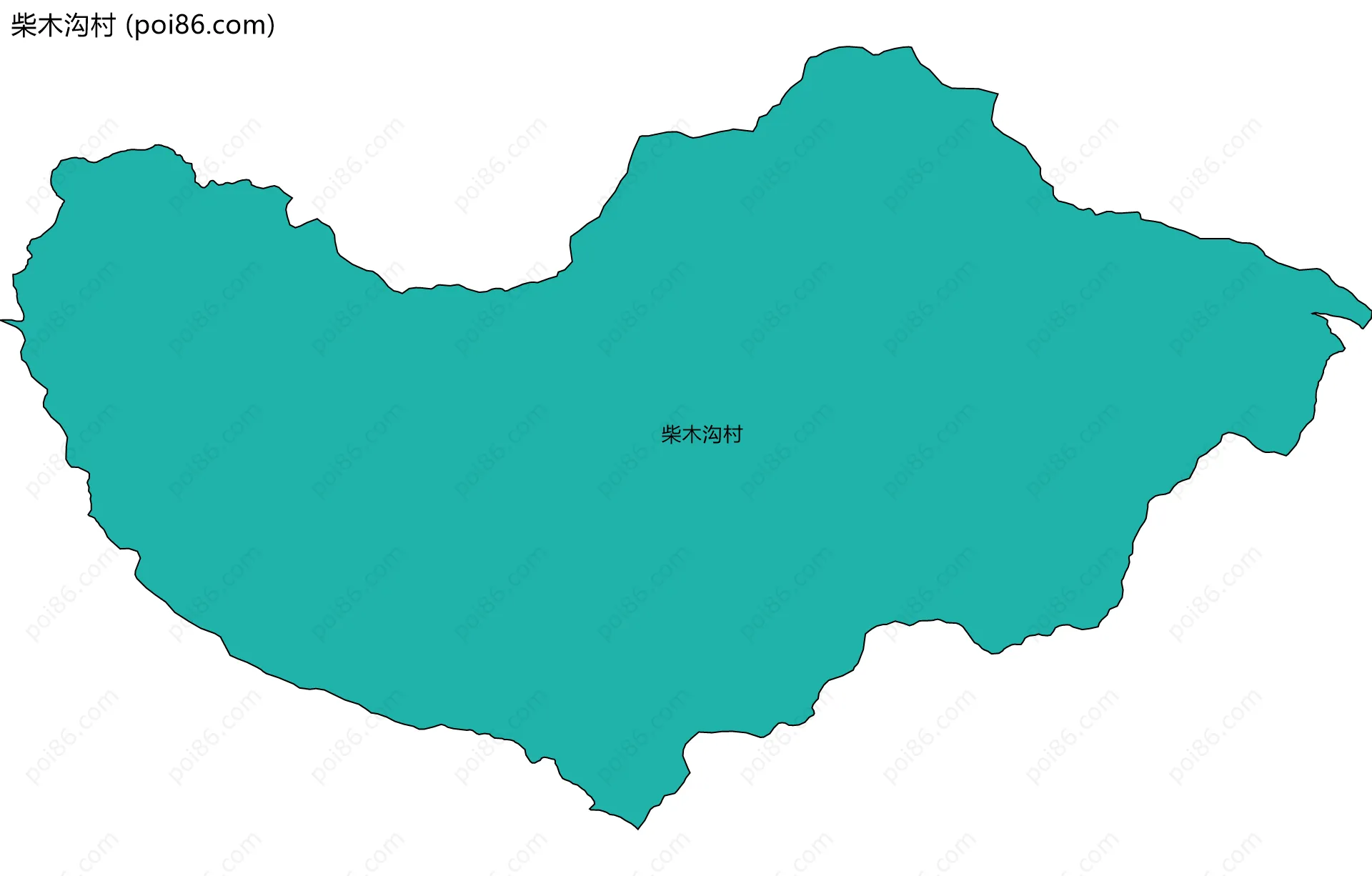 柴木沟村边界地图