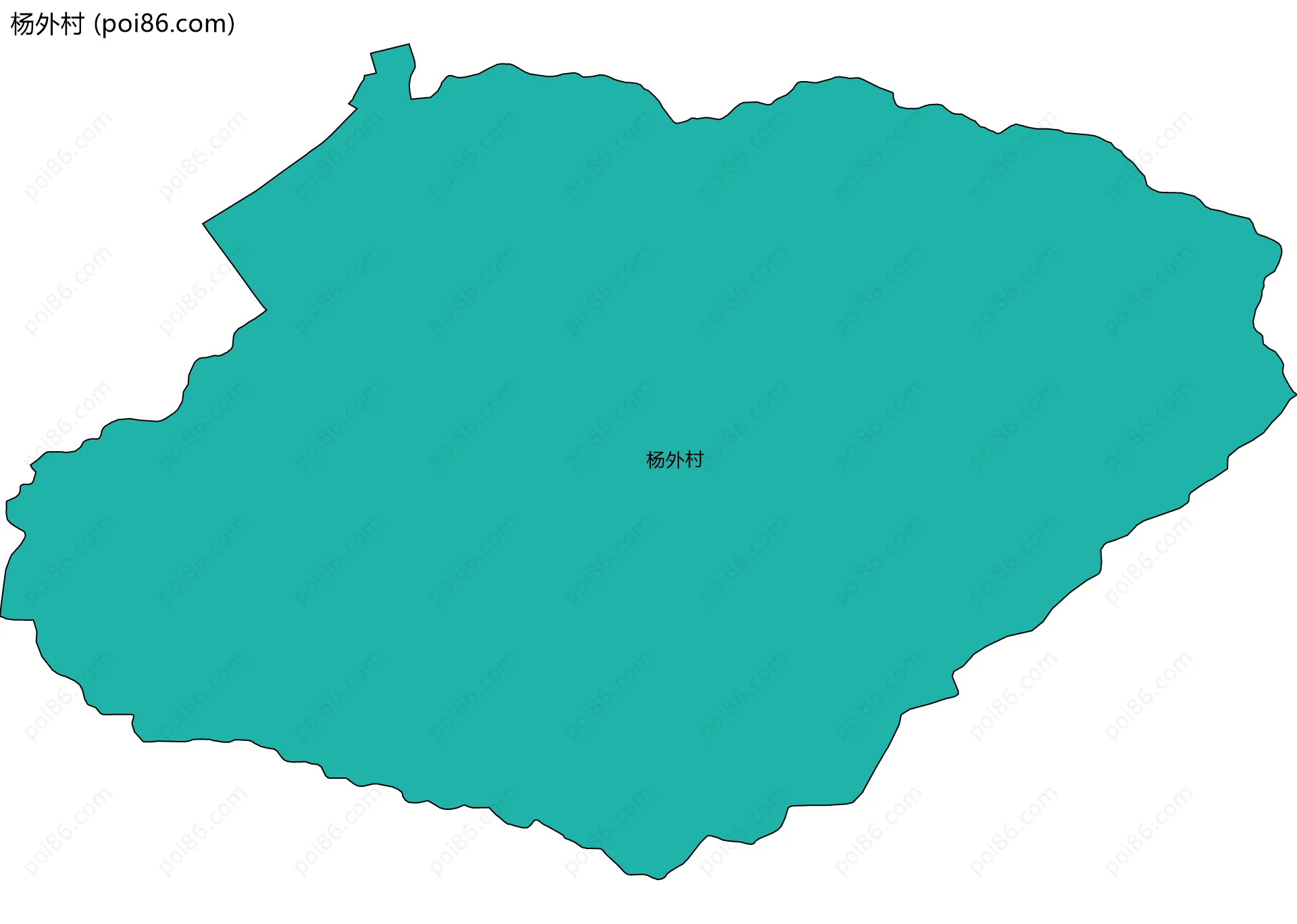 杨外村边界地图