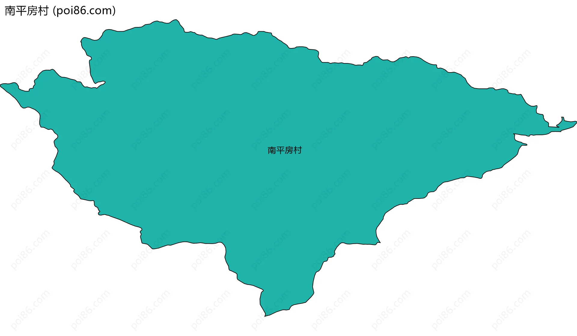 南平房村边界地图