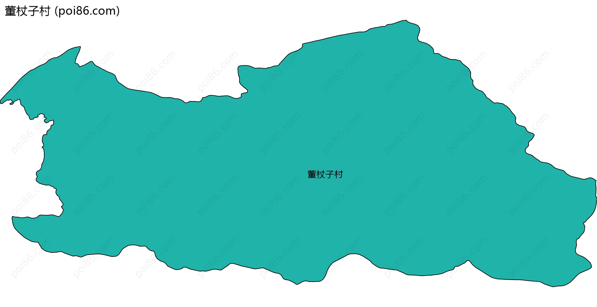 董杖子村边界地图