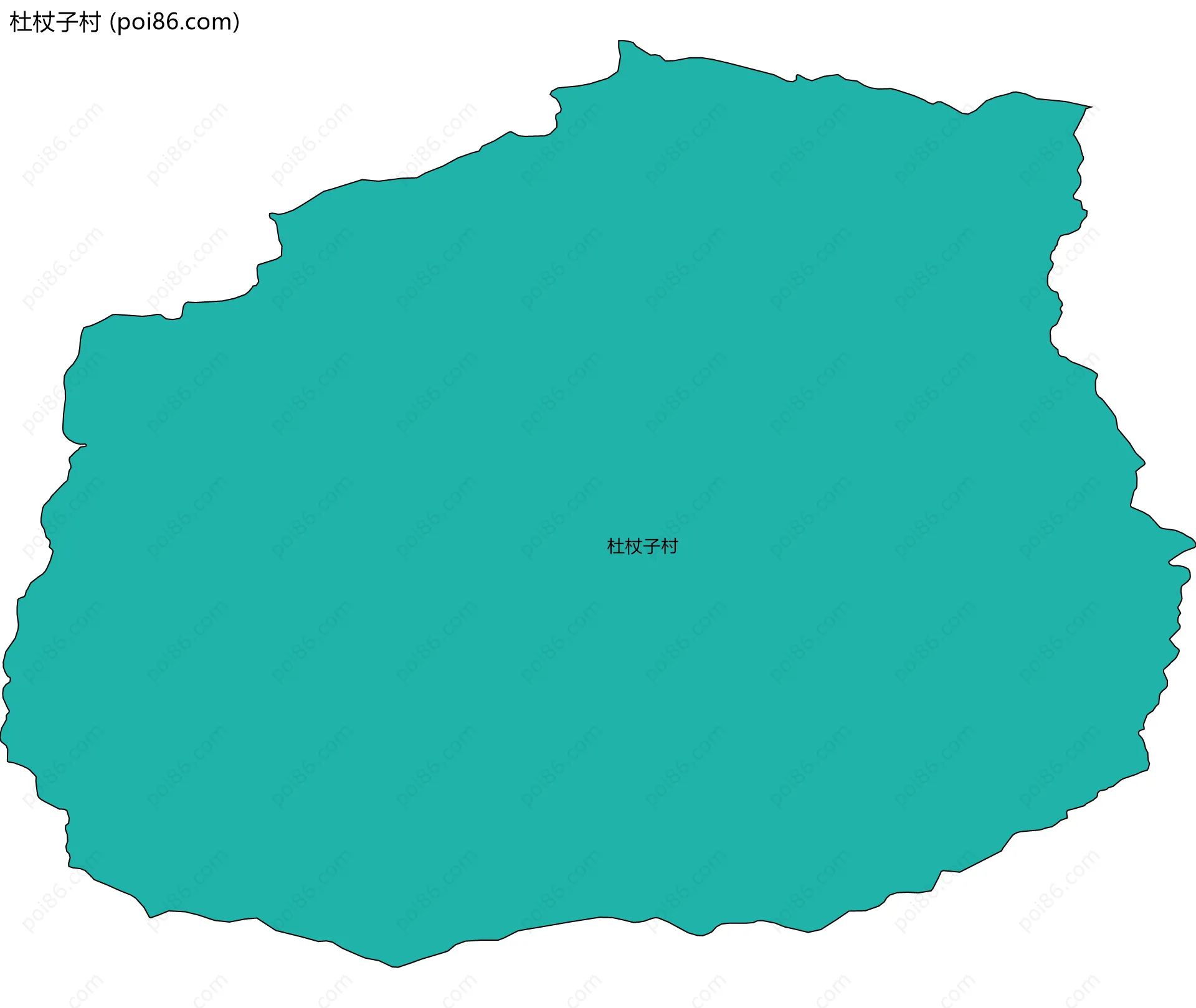 杜杖子村边界地图