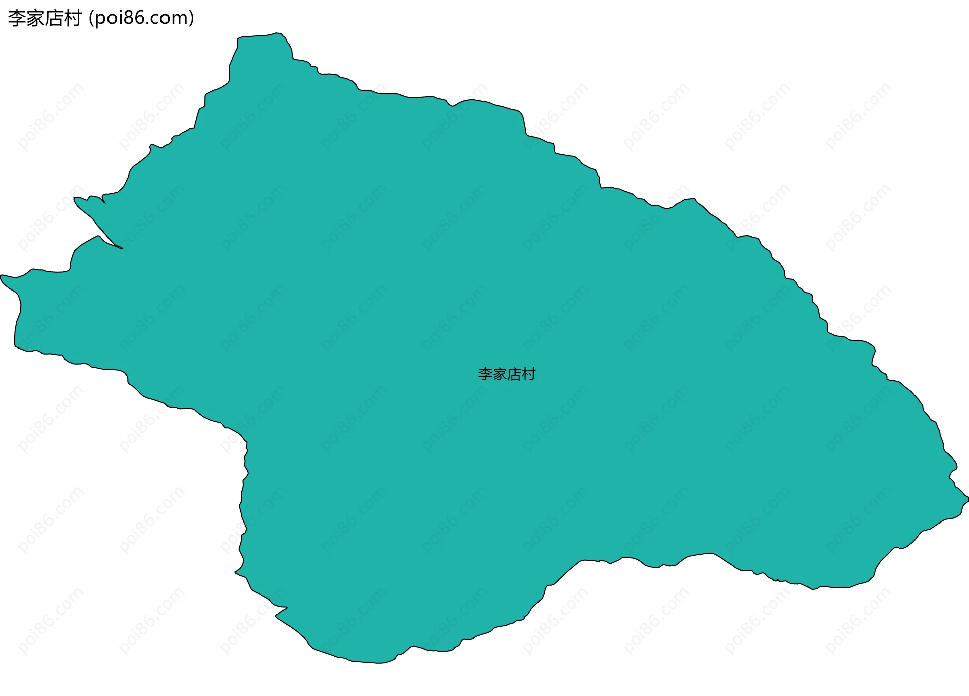 李家店村边界地图