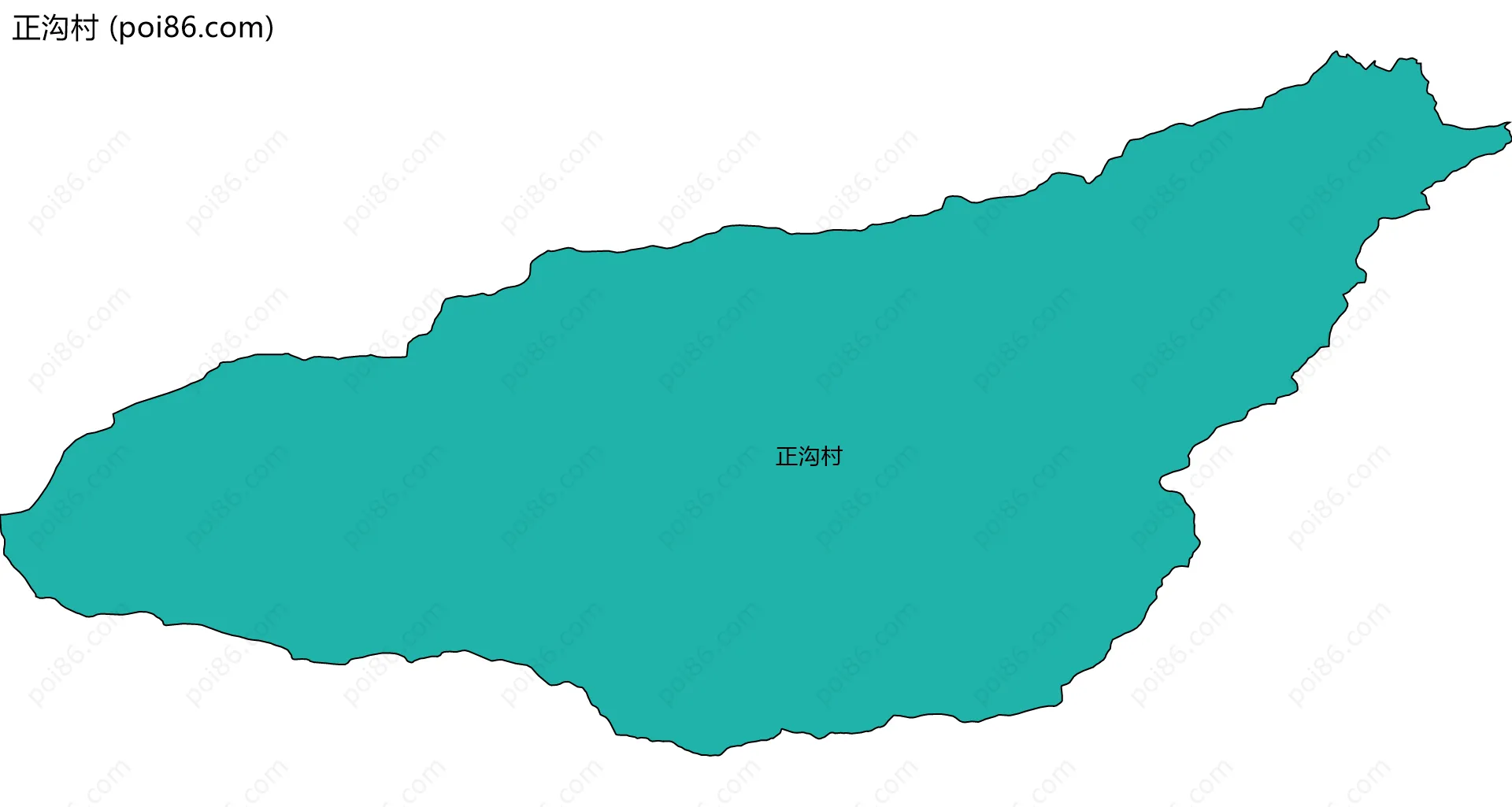 正沟村边界地图