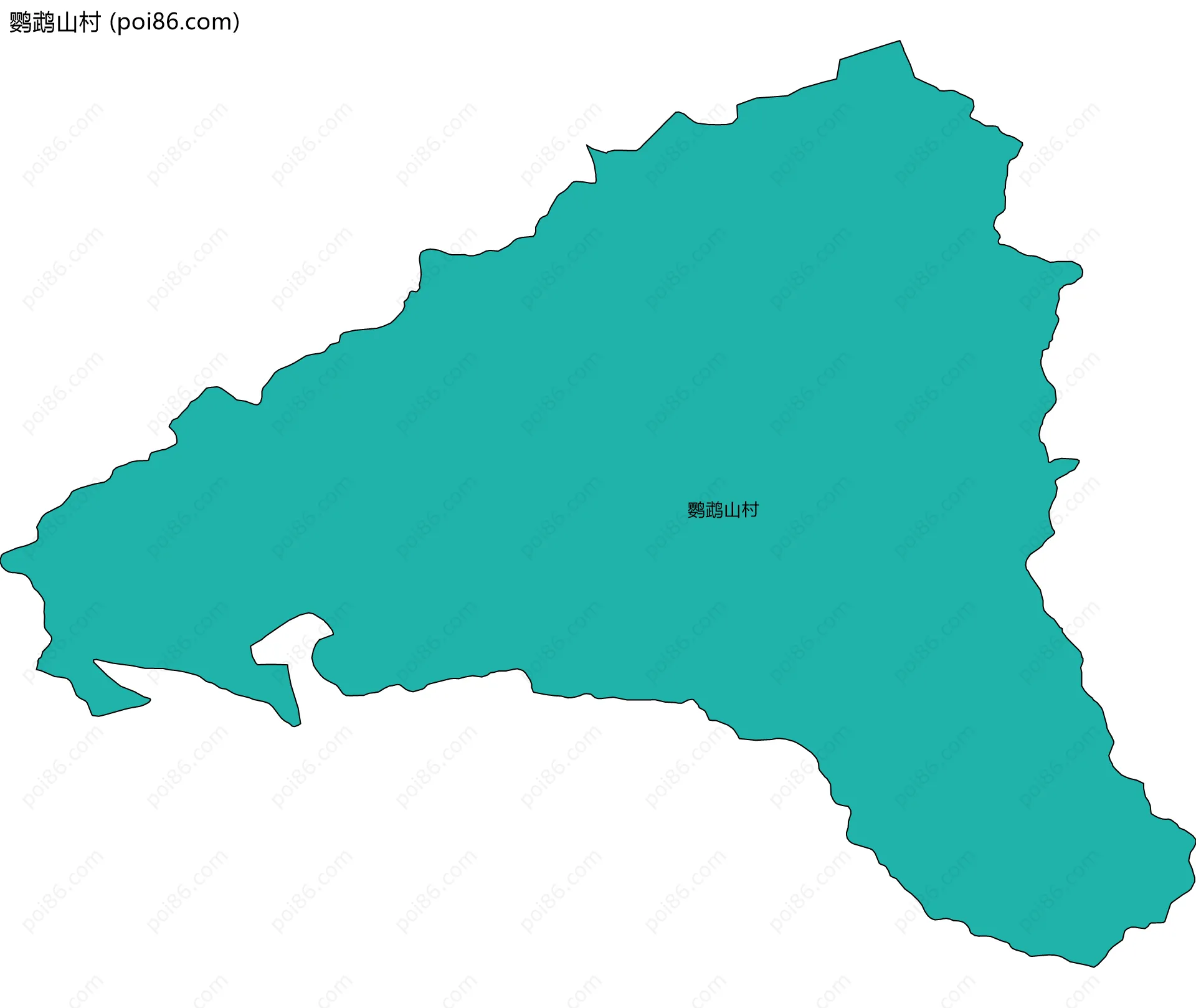 鹦鹉山村边界地图