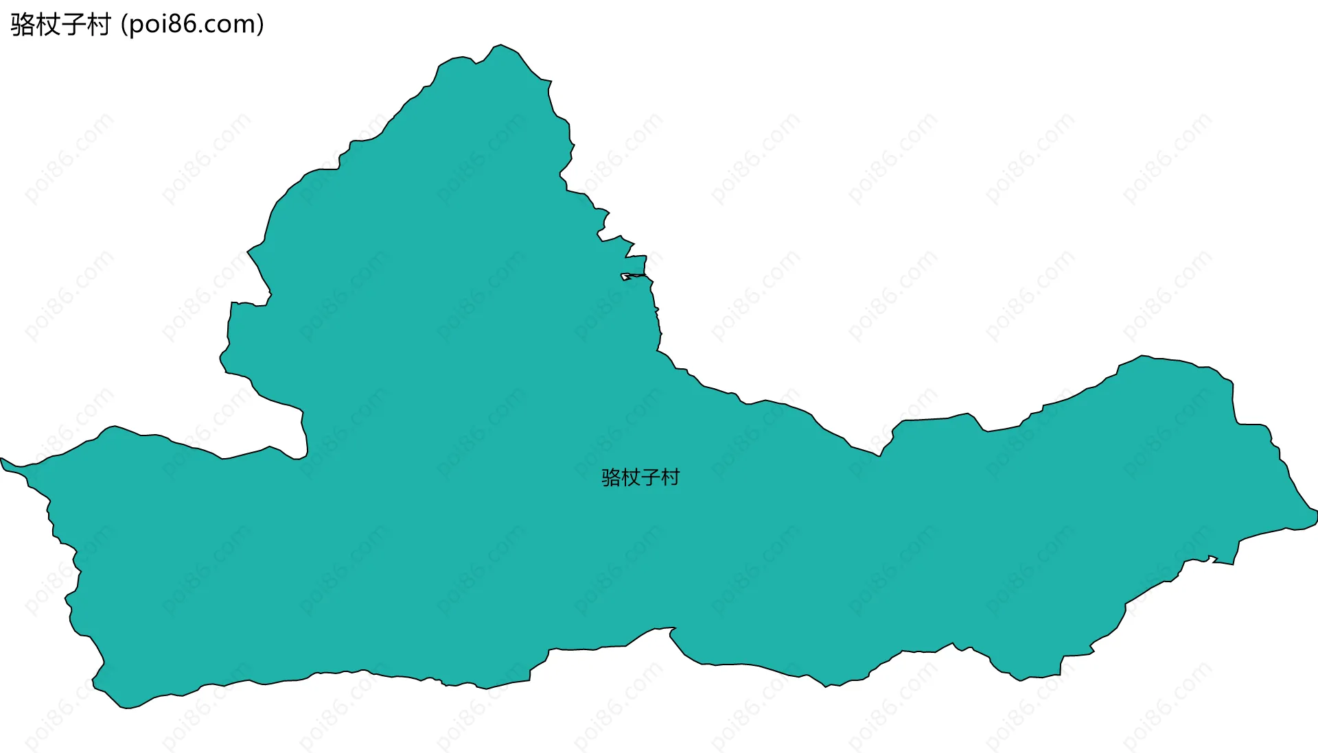 骆杖子村边界地图