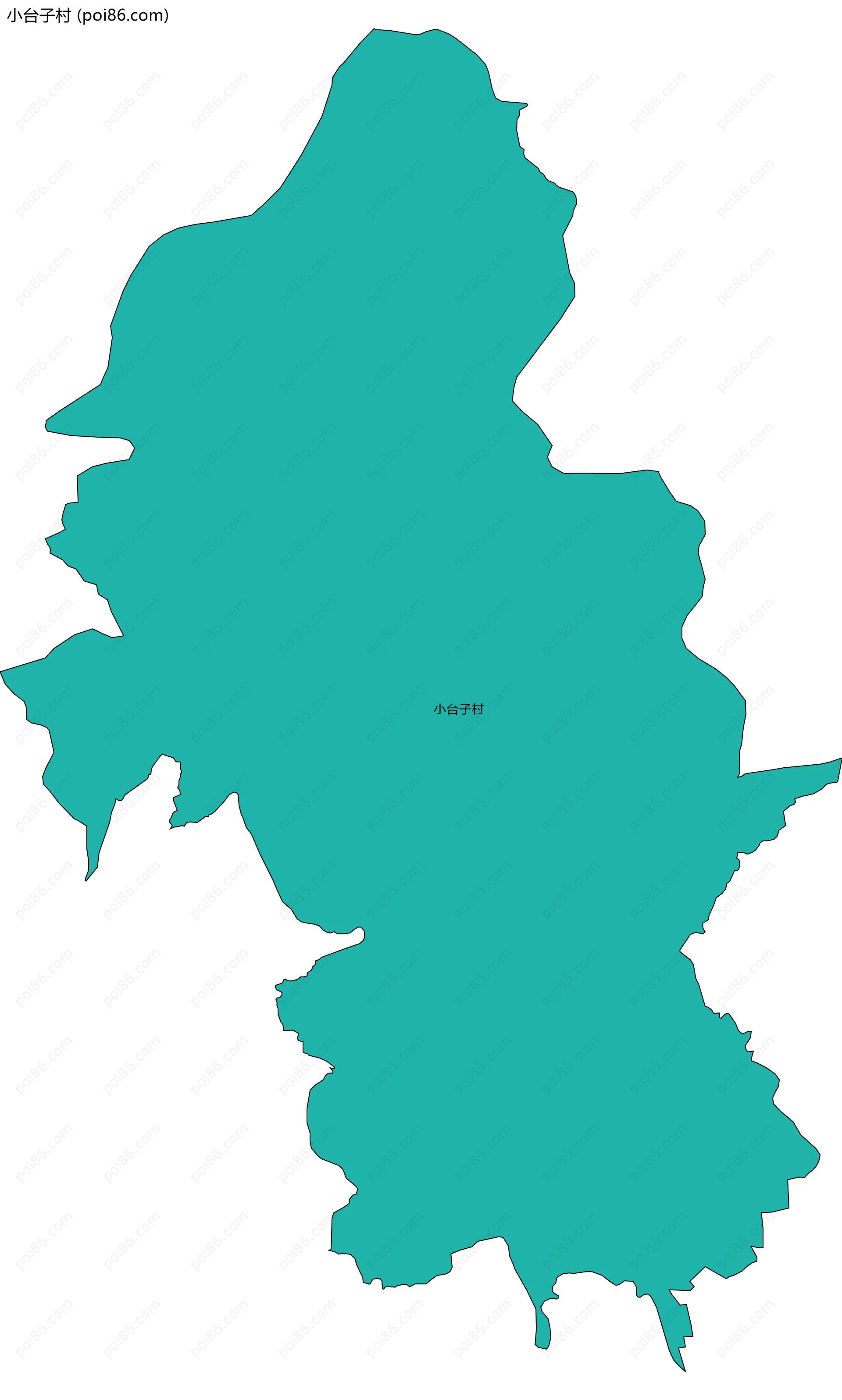 小台子村边界地图