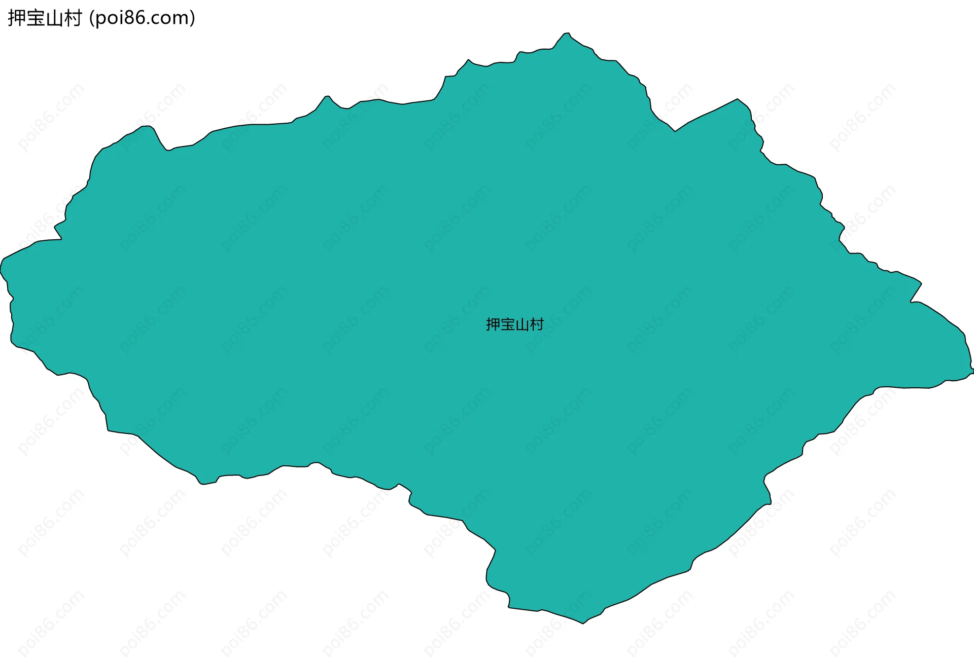 押宝山村边界地图