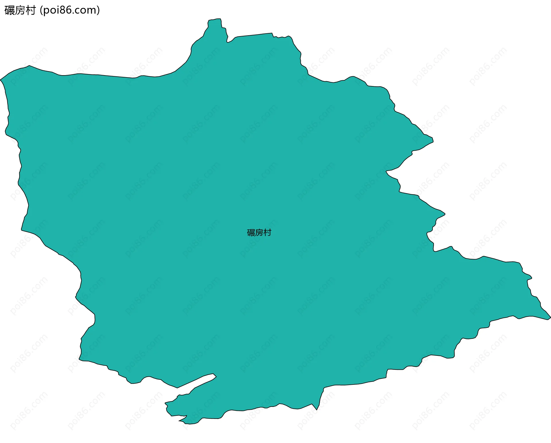 碾房村边界地图