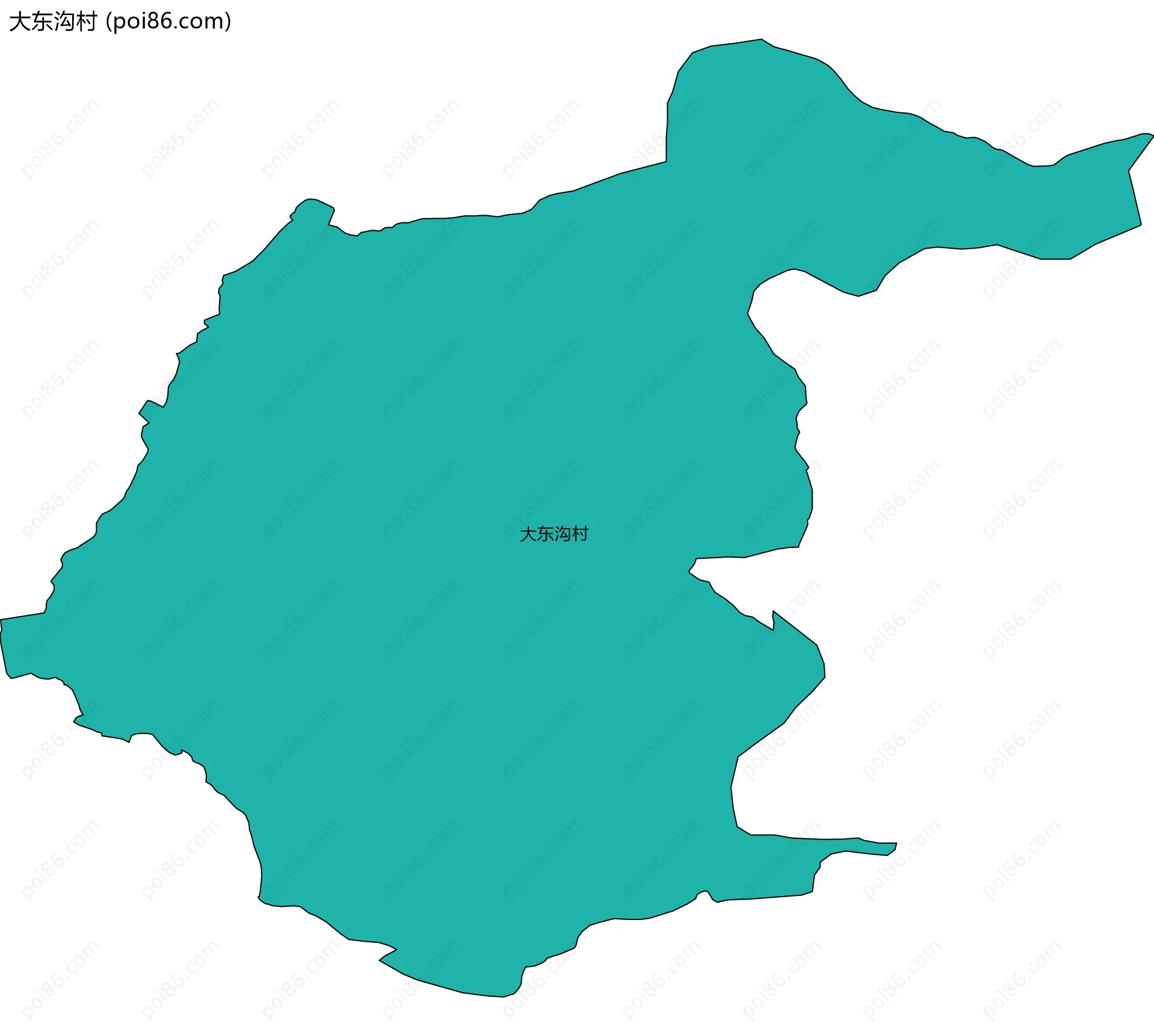 大东沟村边界地图