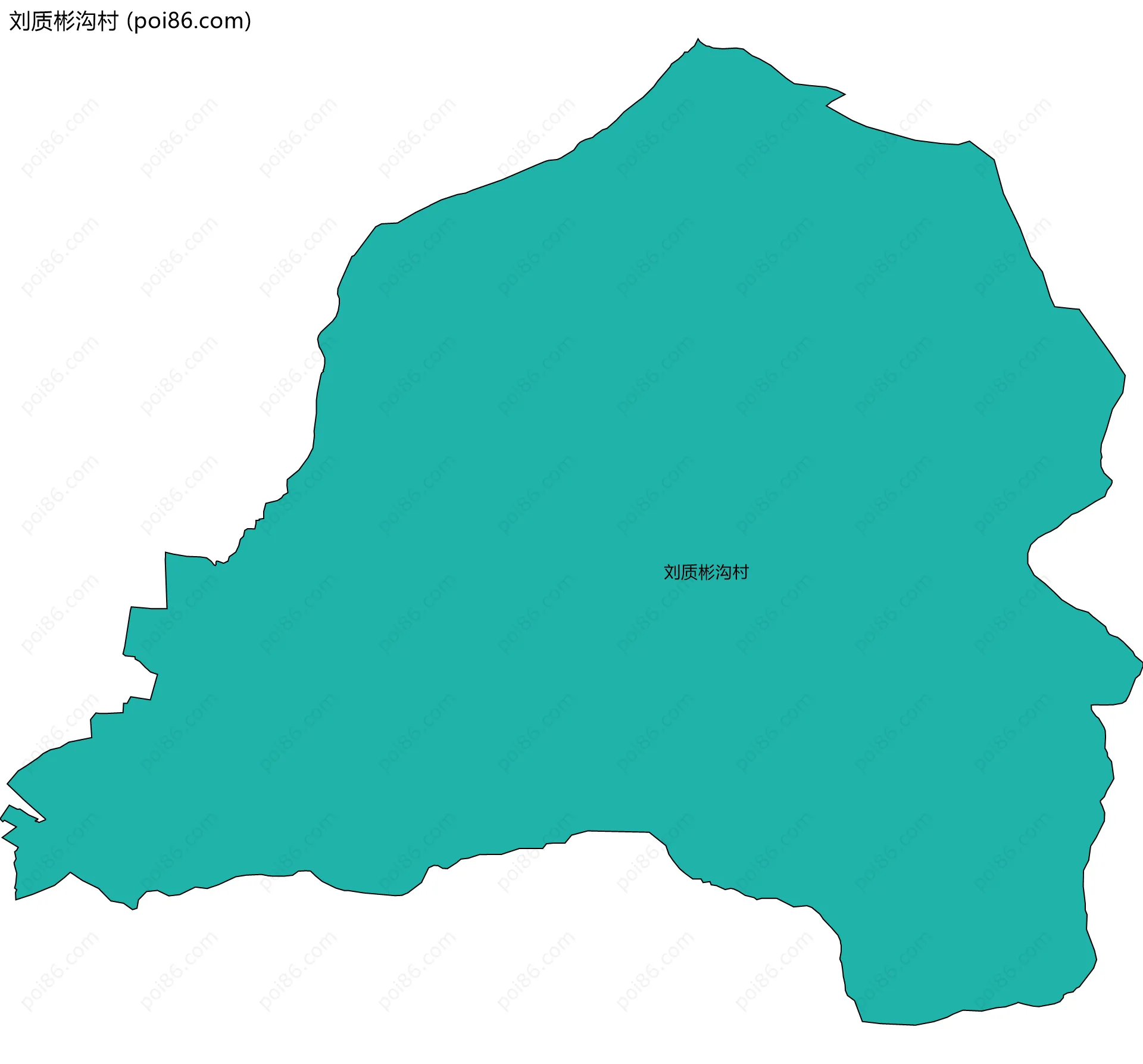刘质彬沟村边界地图