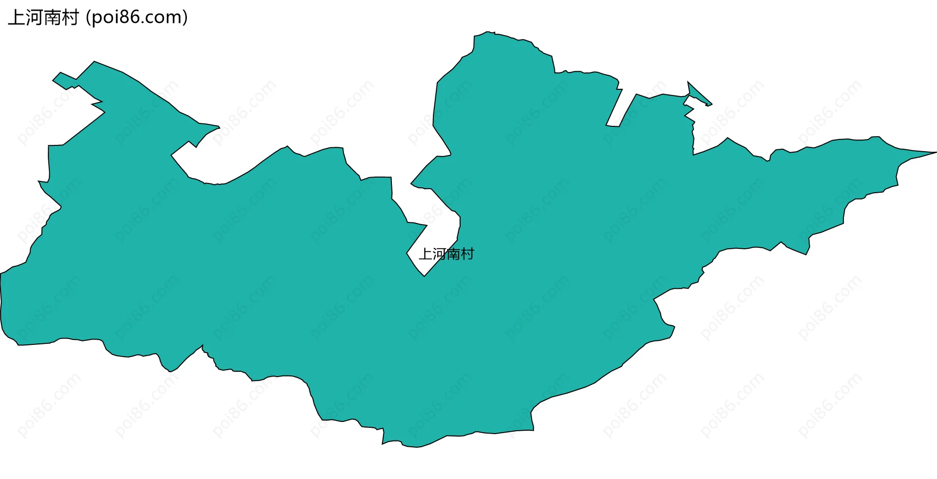 上河南村边界地图