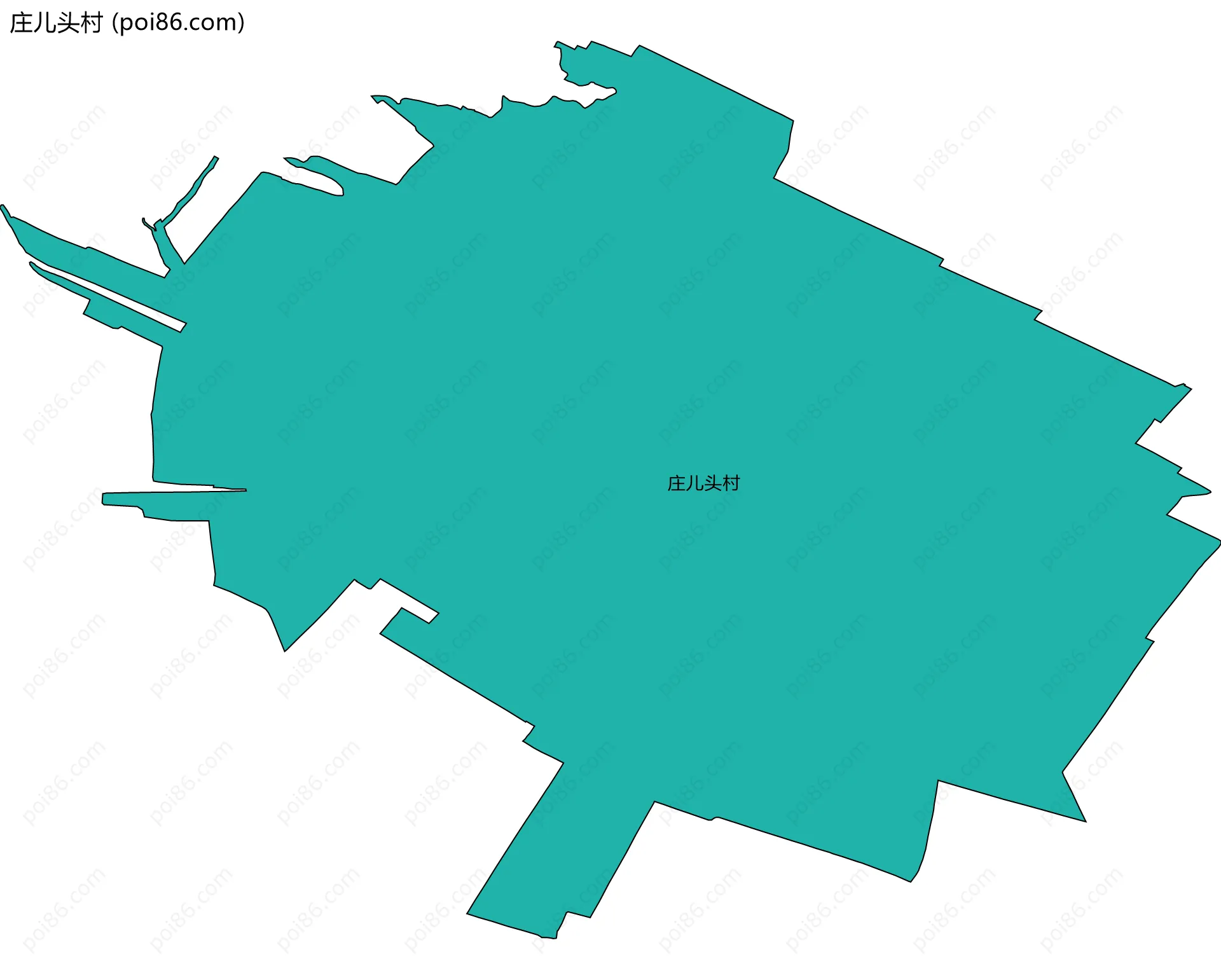 庄儿头村边界地图