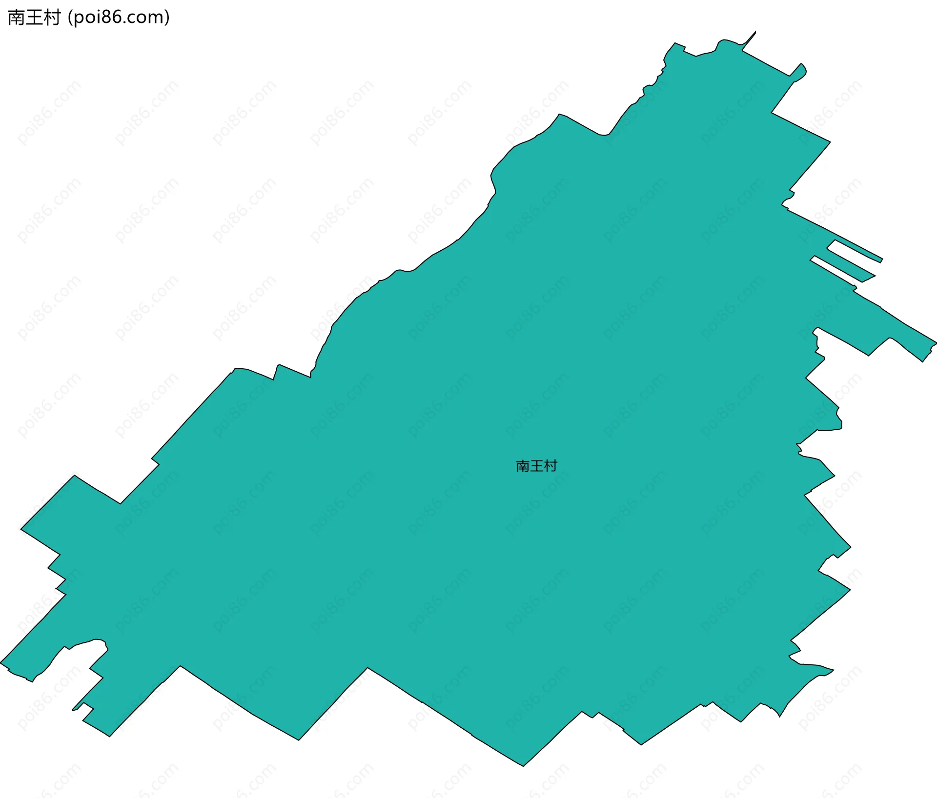 南王村边界地图