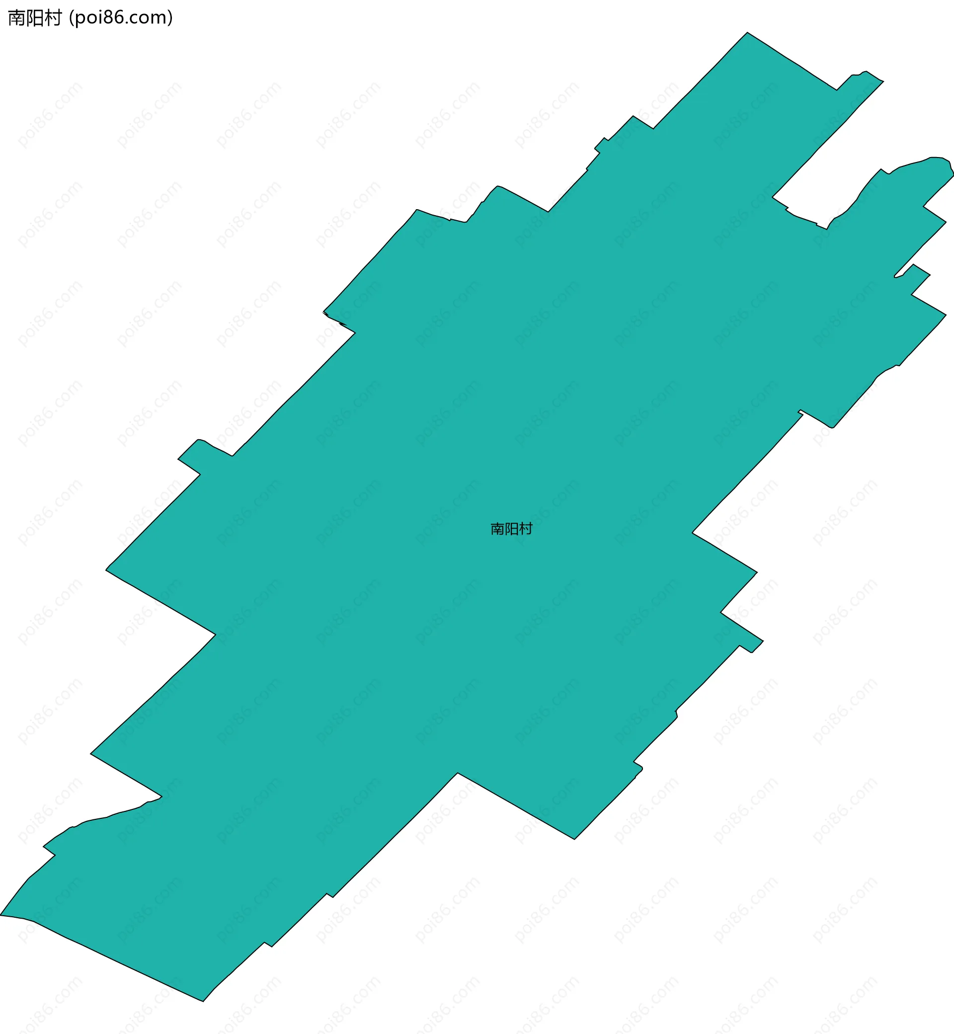 南阳村边界地图