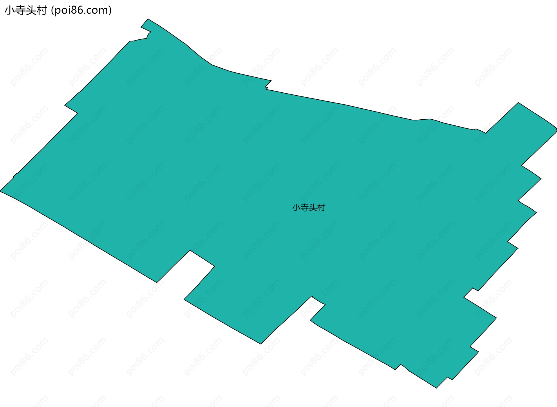小寺头村边界地图
