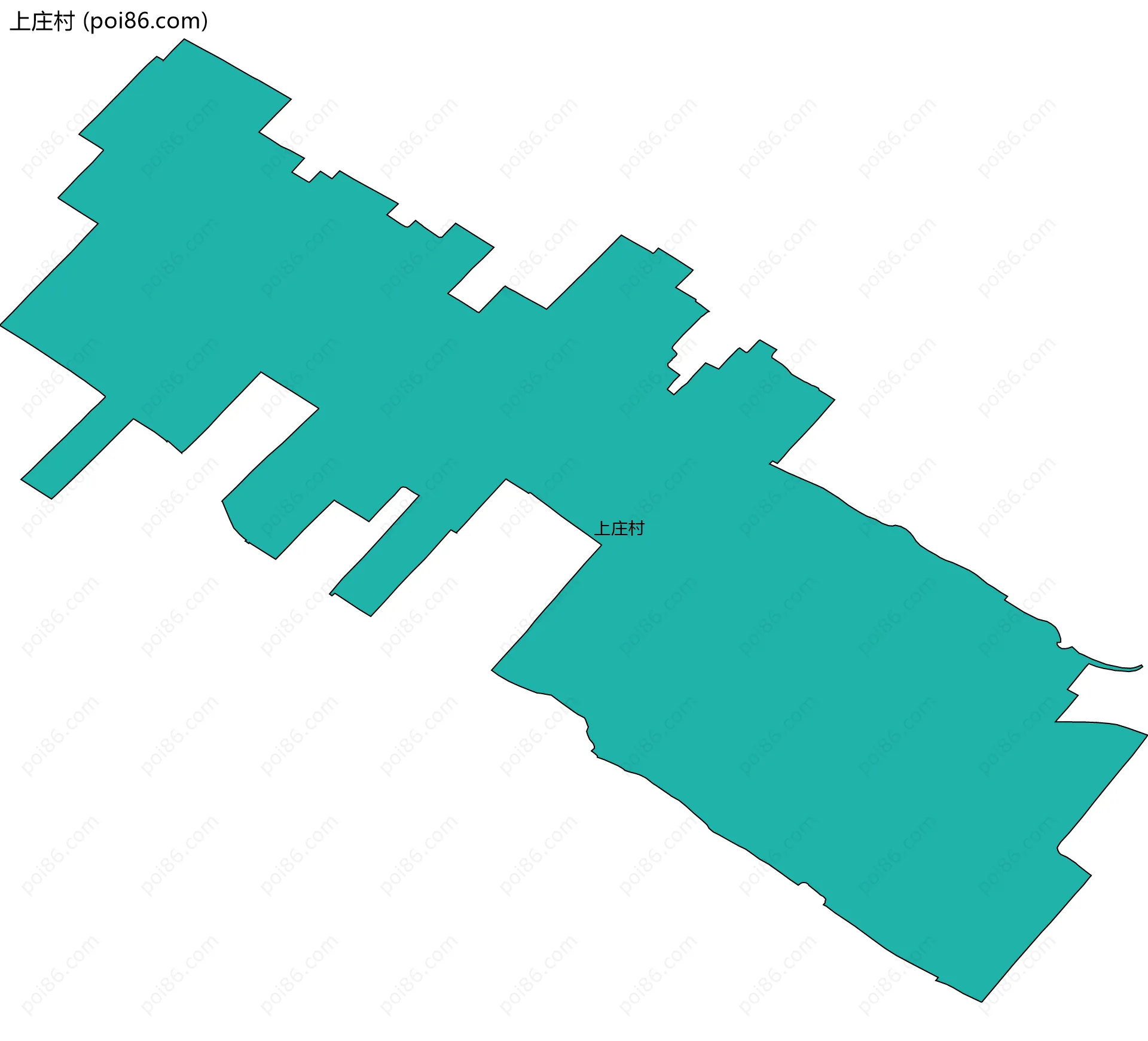上庄村边界地图