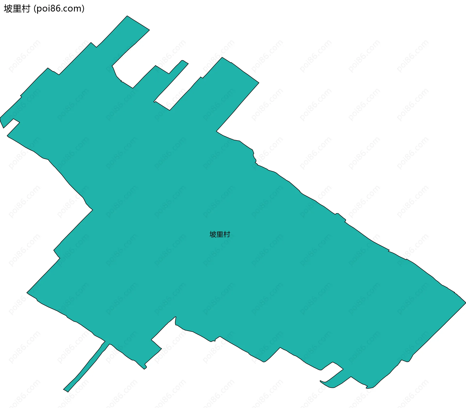 坡里村边界地图