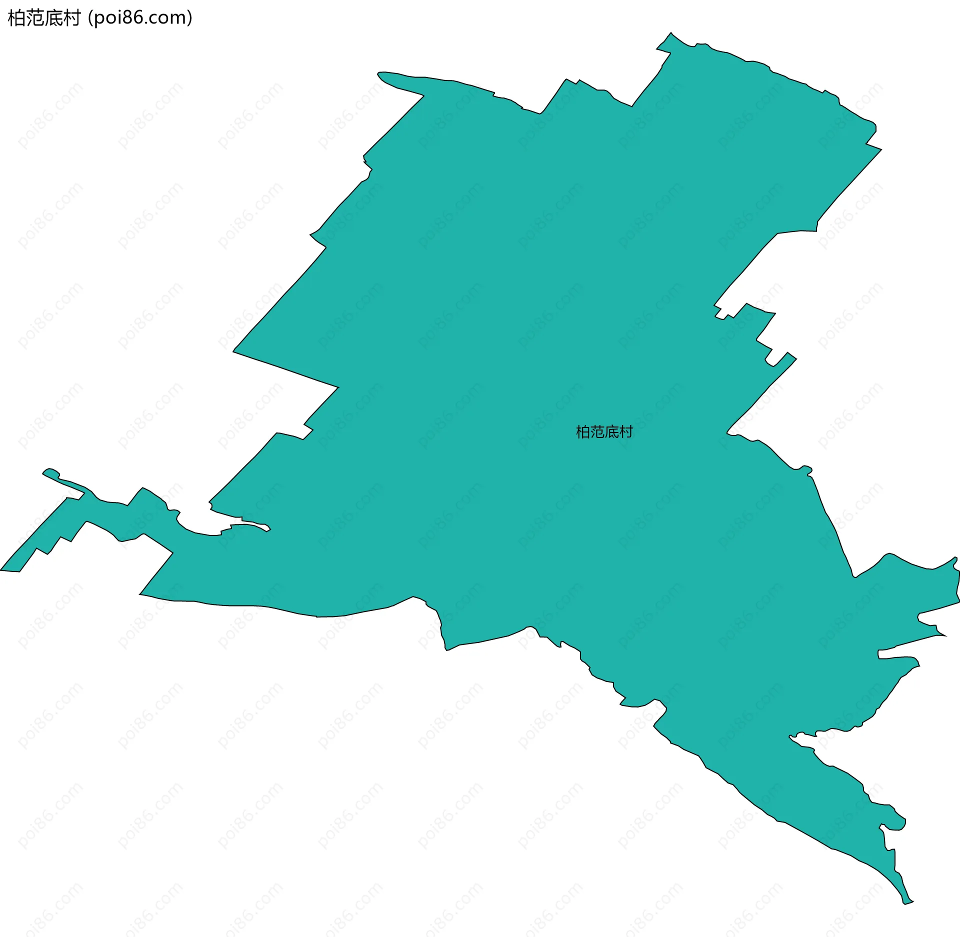 柏范底村边界地图