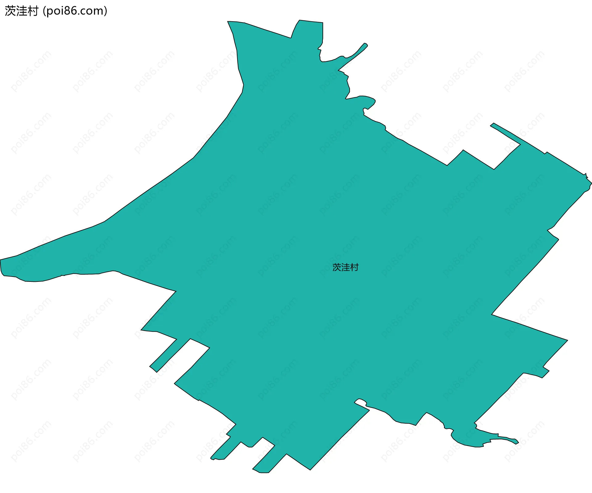 茨洼村边界地图