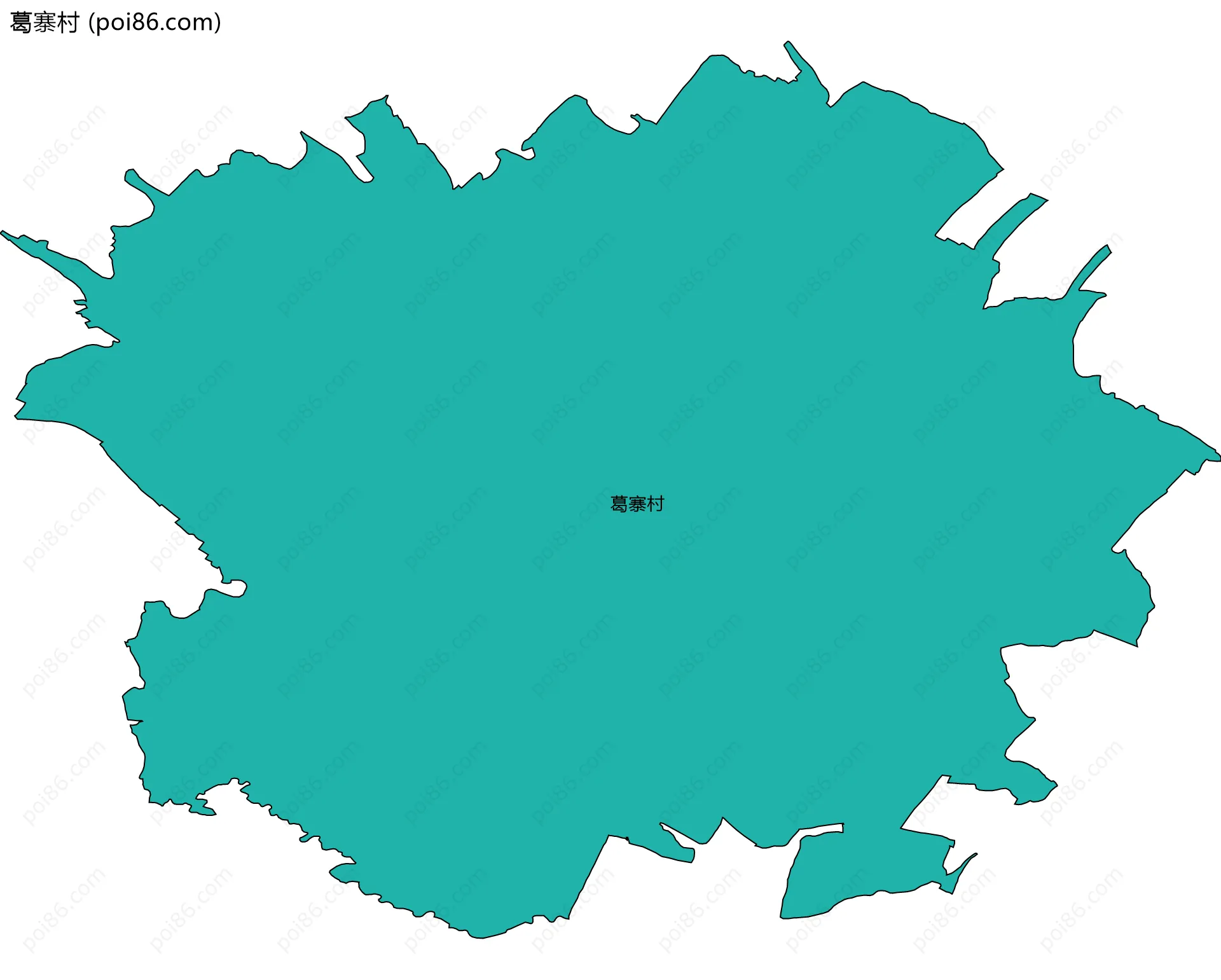 葛寨村边界地图