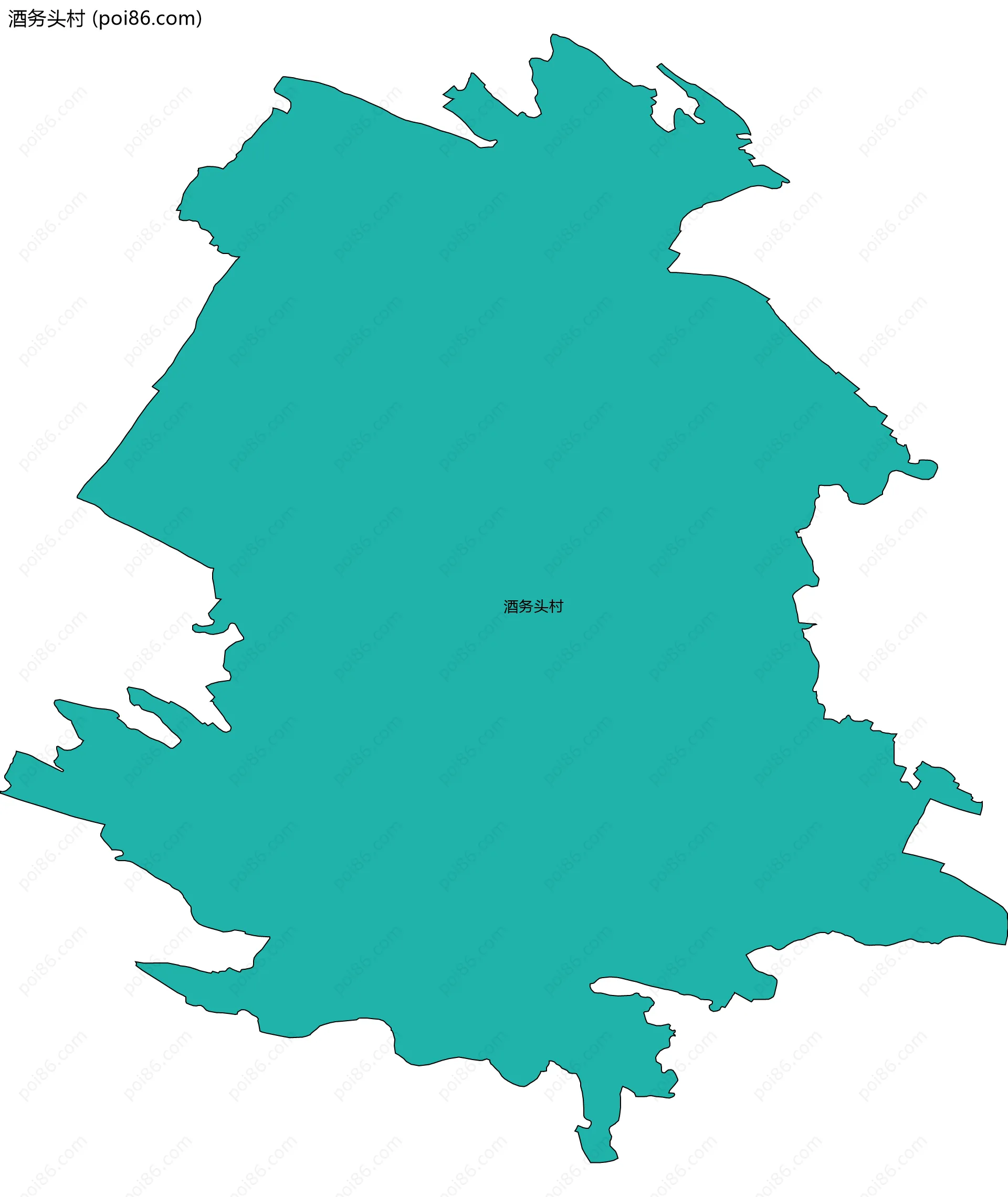 酒务头村边界地图