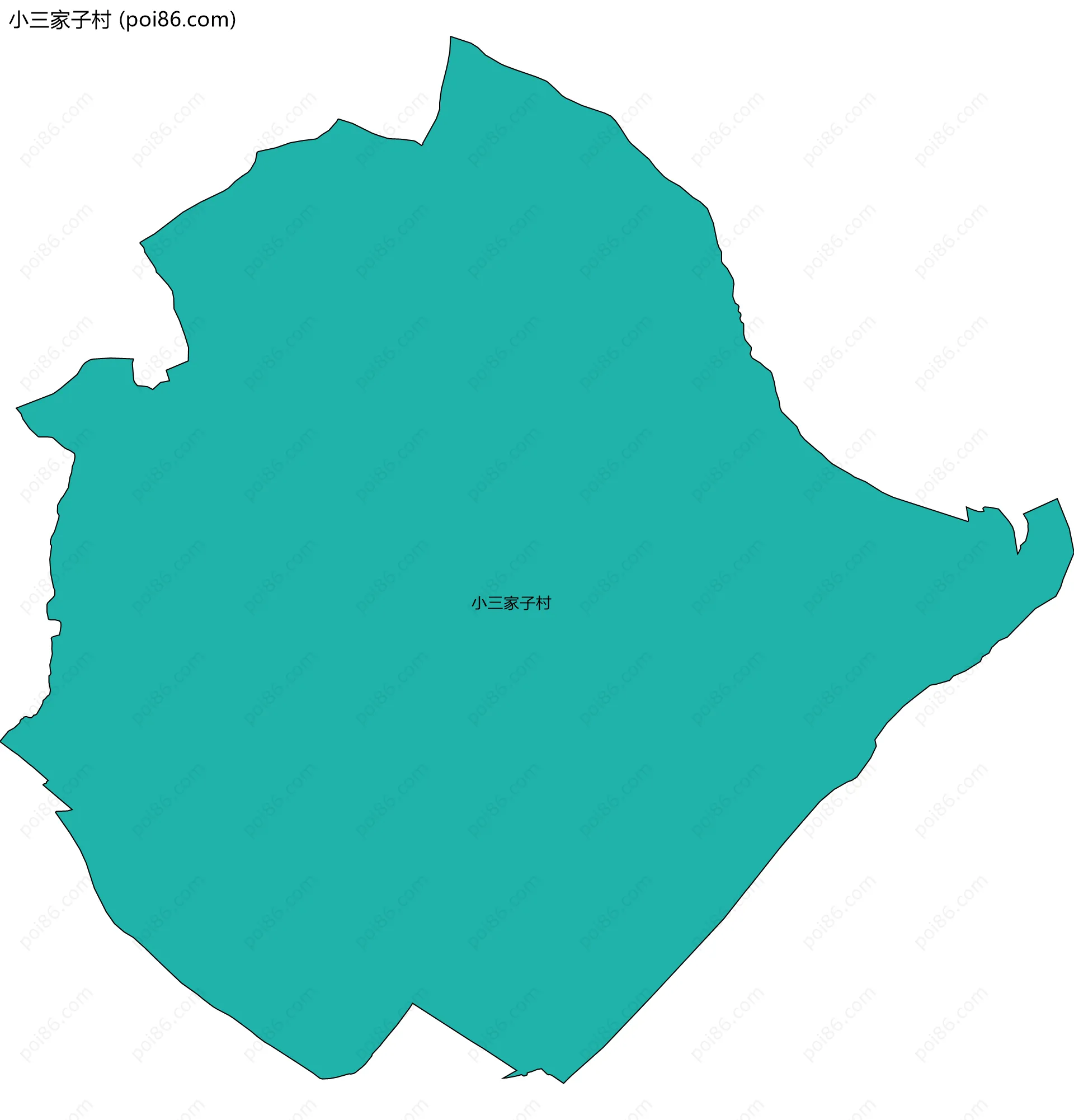 小三家子村边界地图