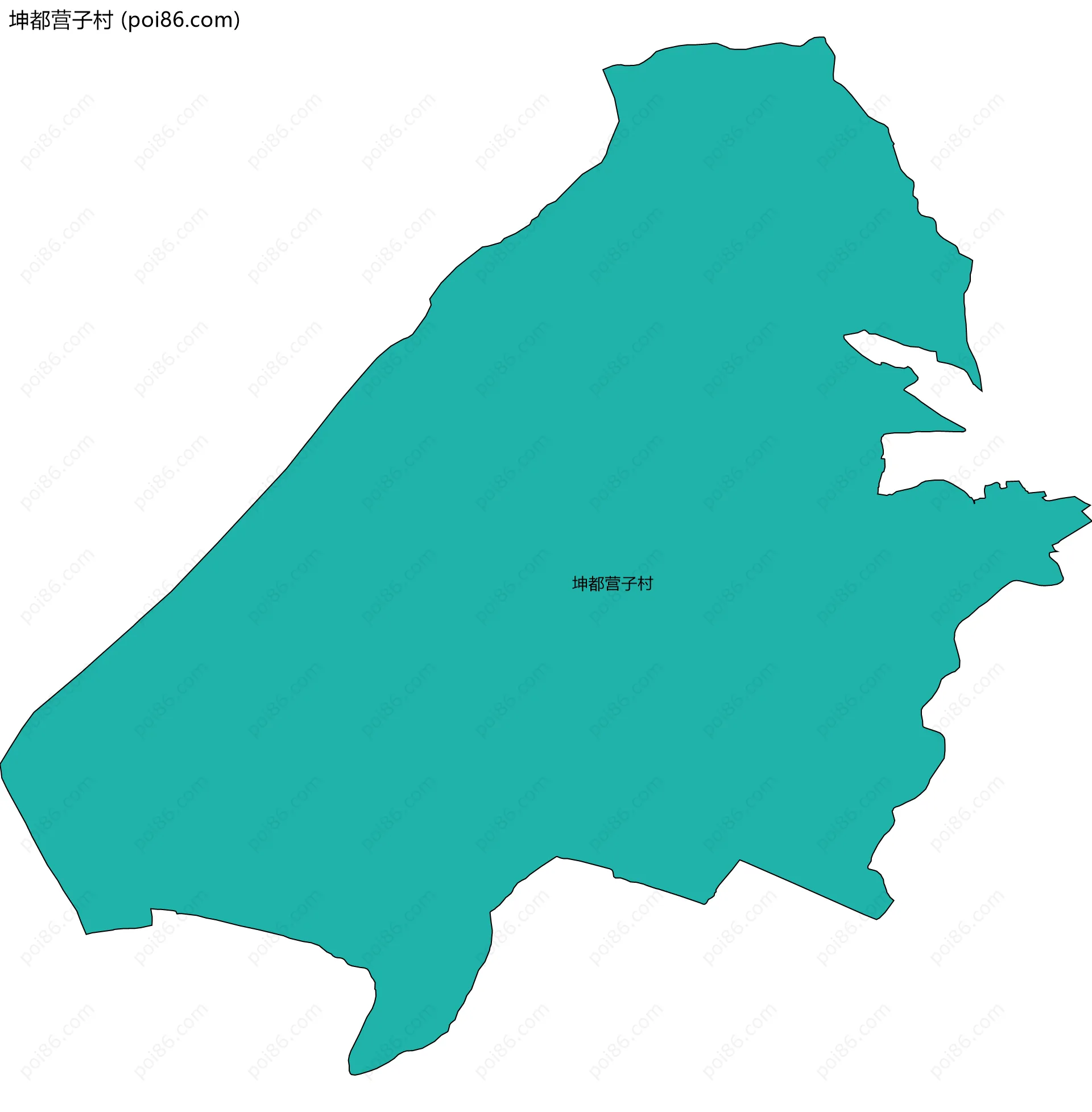 坤都营子村边界地图