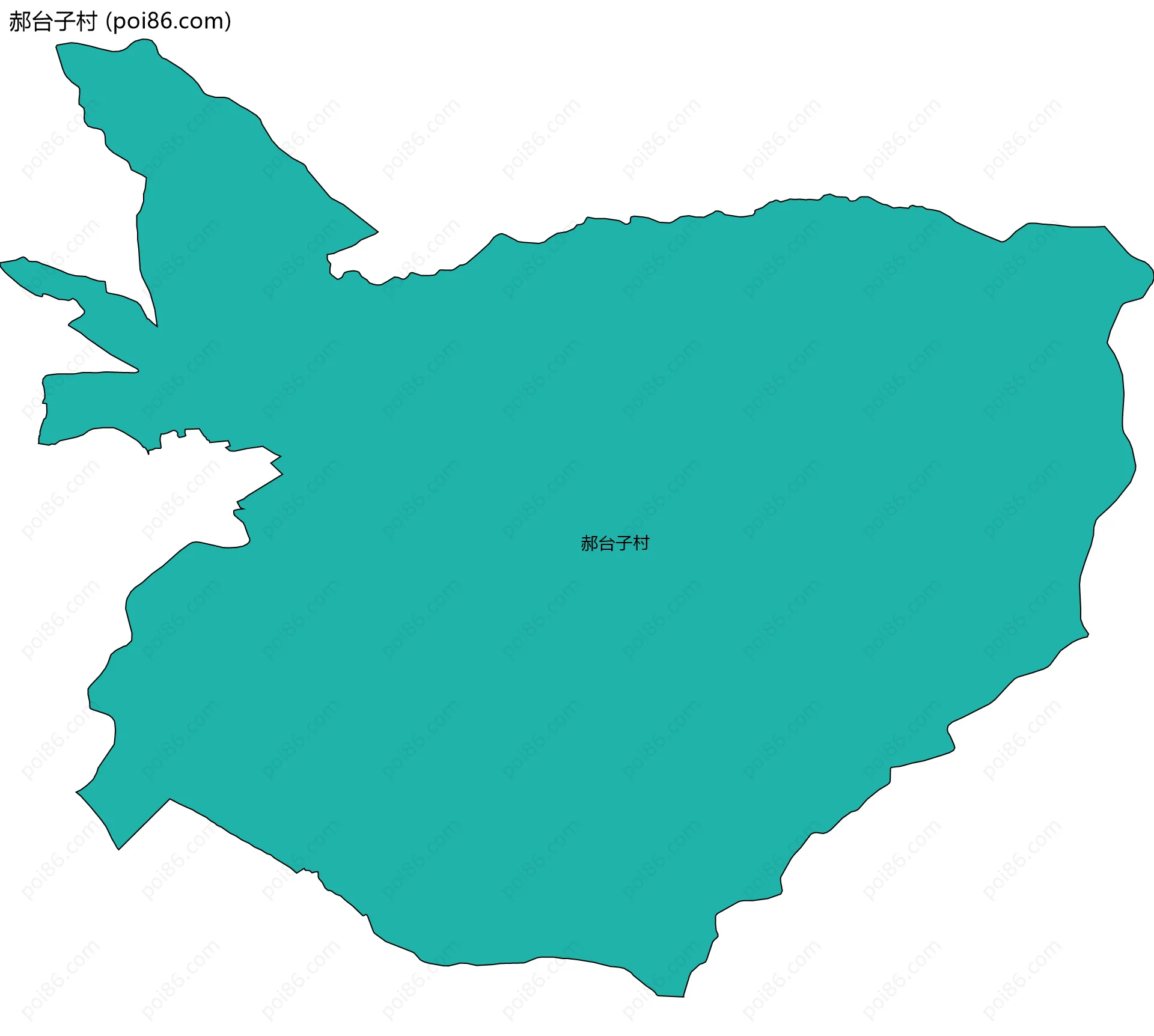 郝台子村边界地图