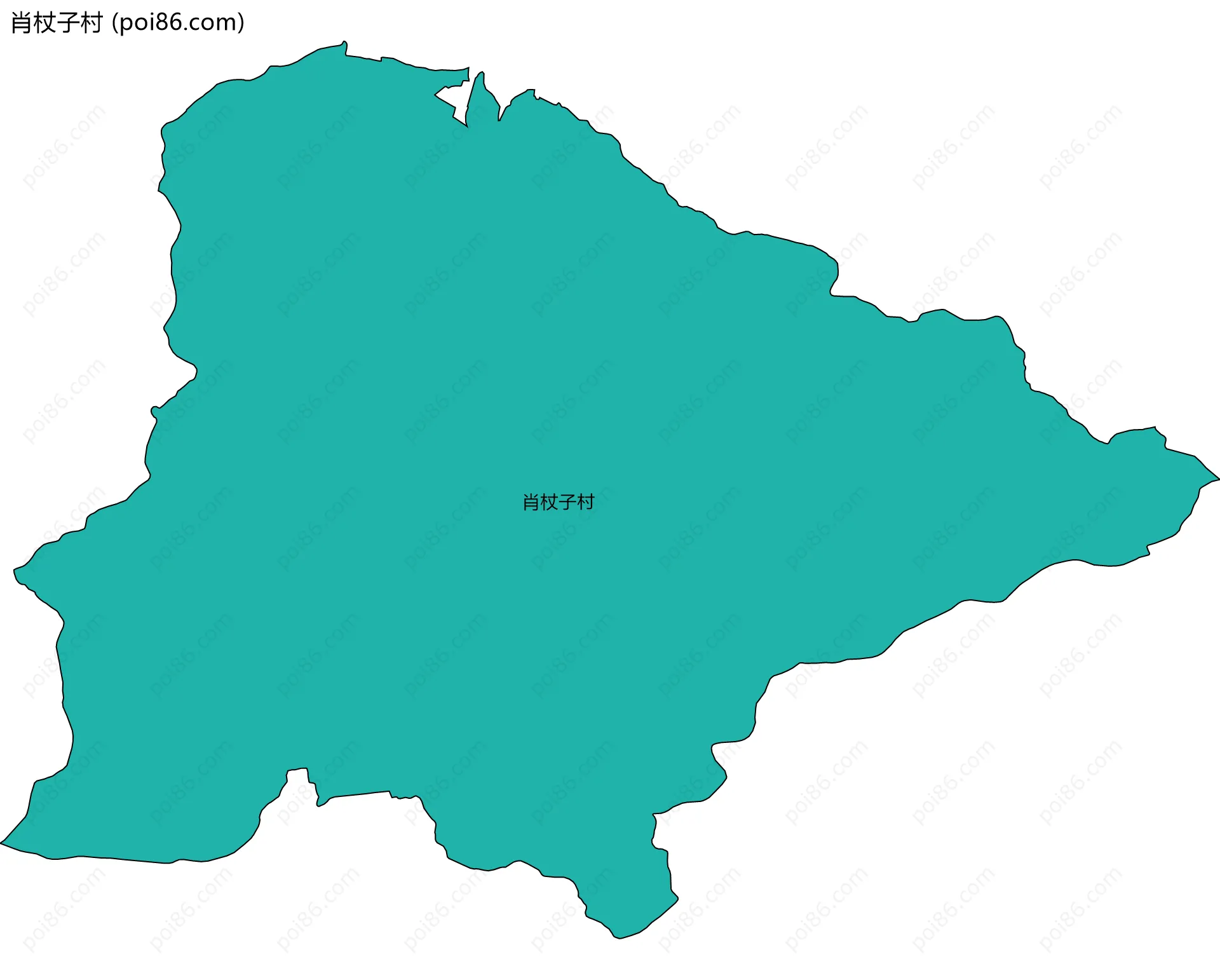 肖杖子村边界地图