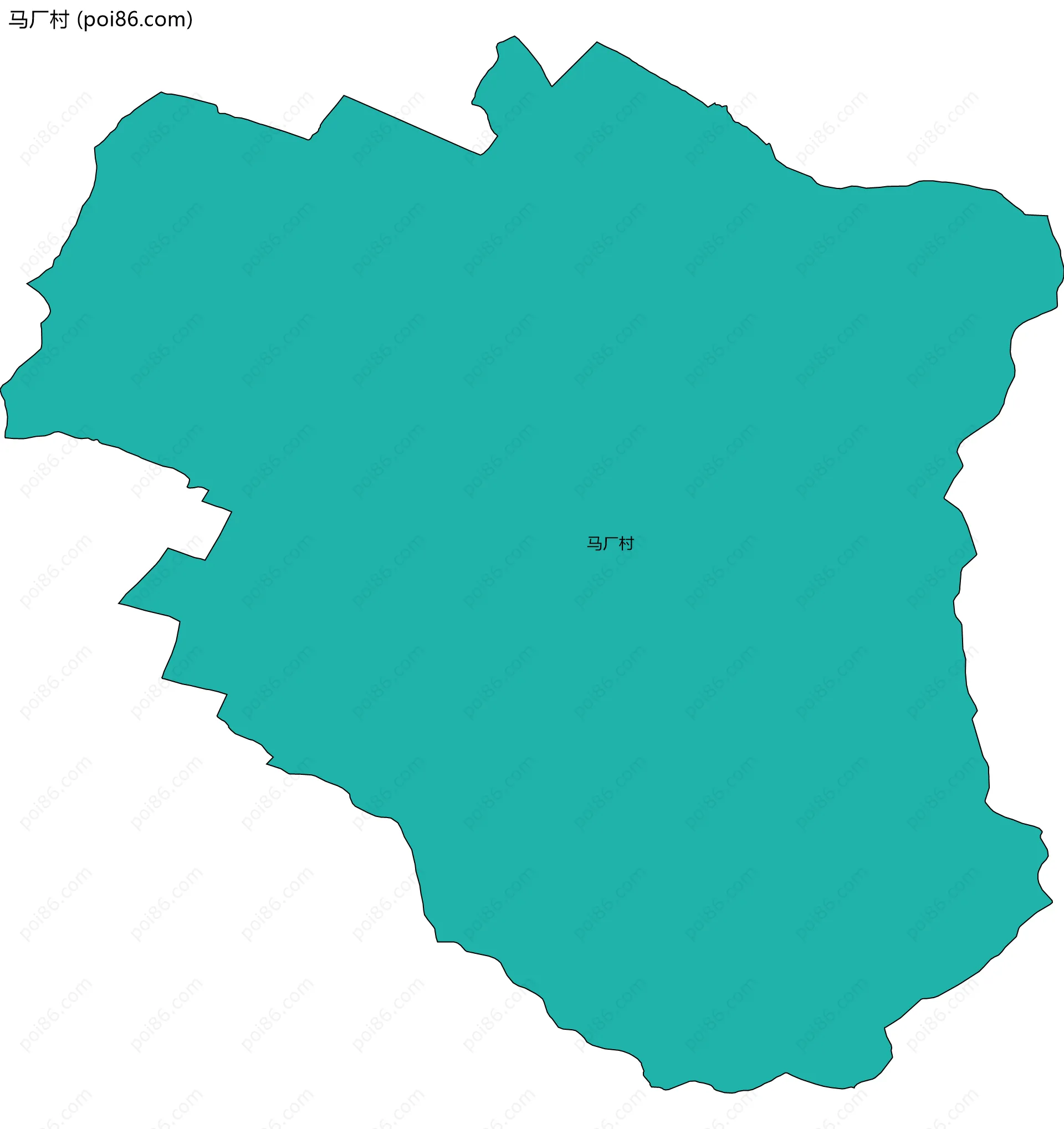 马厂村边界地图