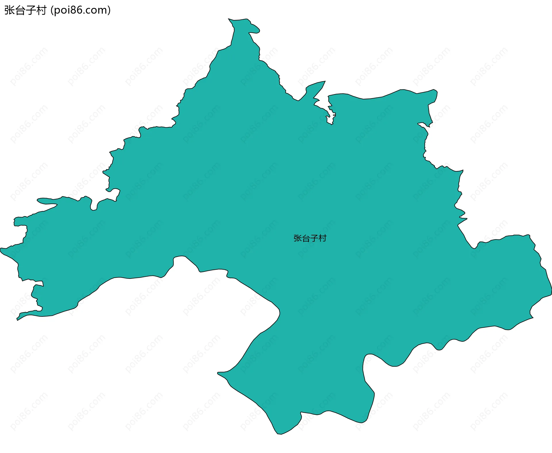 张台子村边界地图