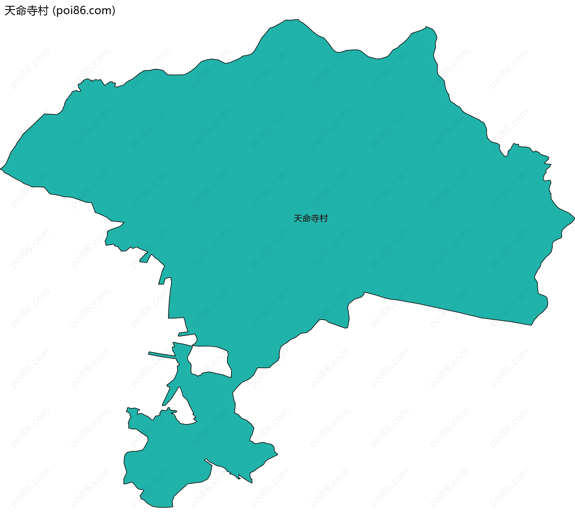 天命寺村边界地图