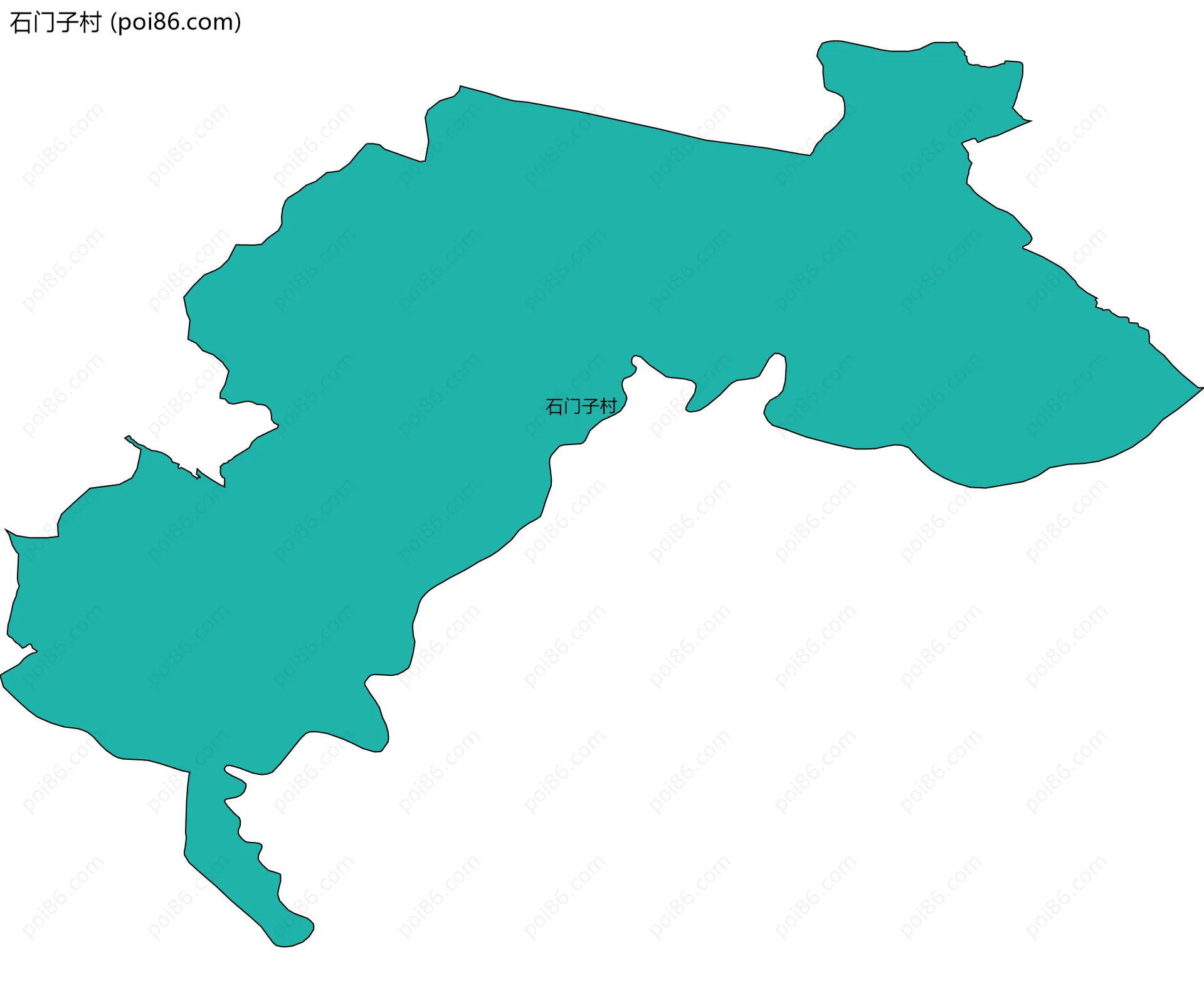 石门子村边界地图