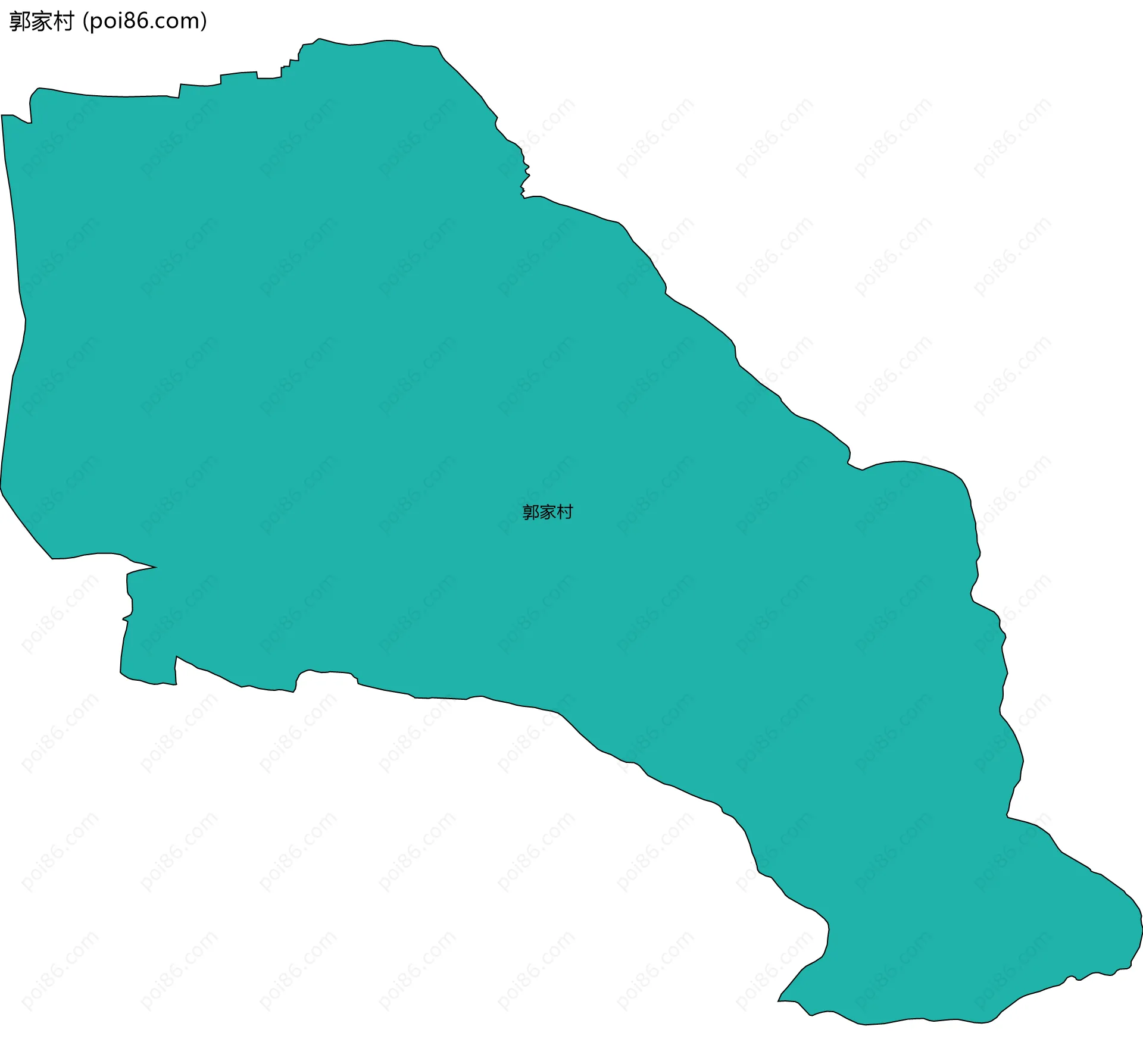 郭家村边界地图