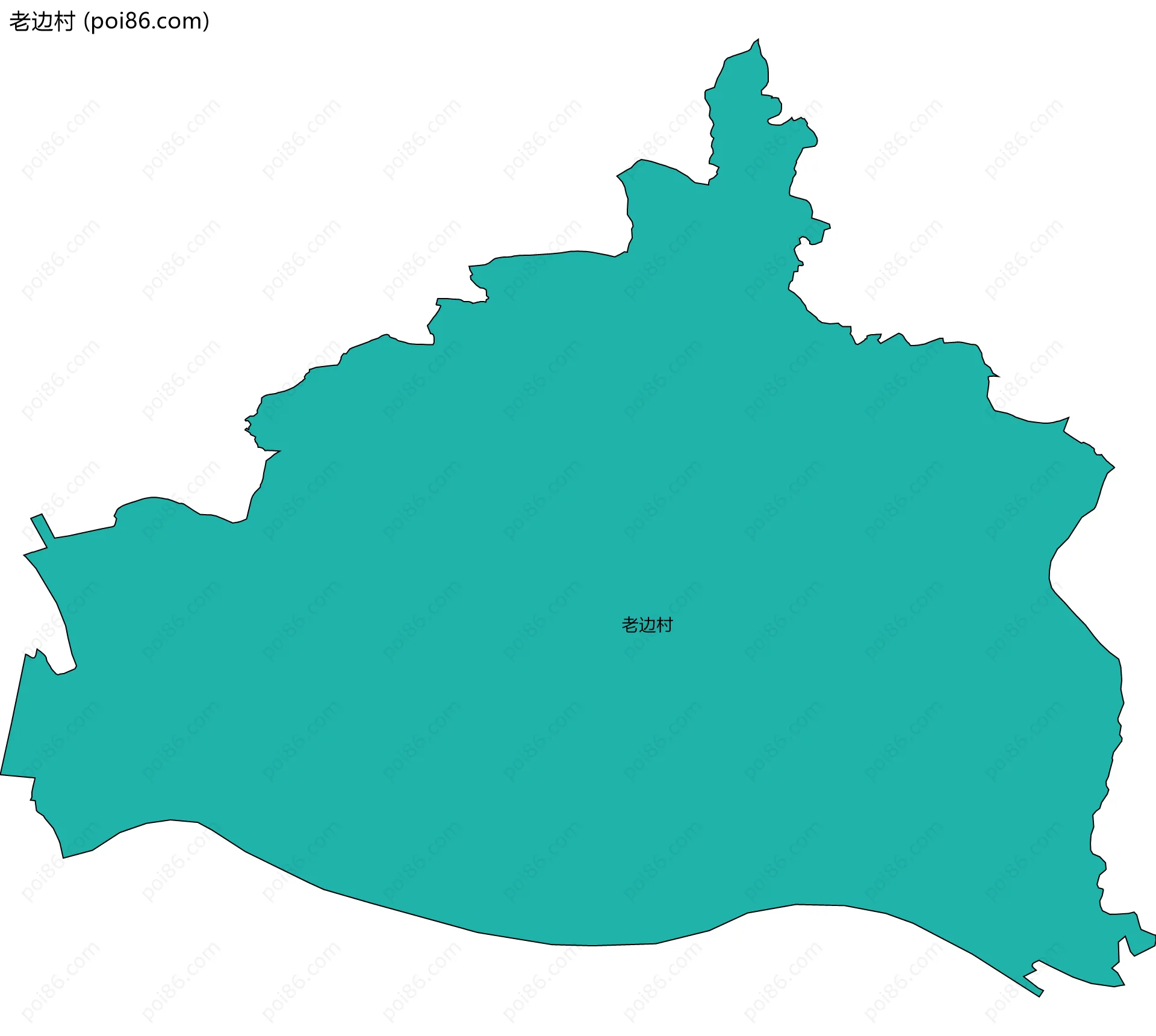 老边村边界地图