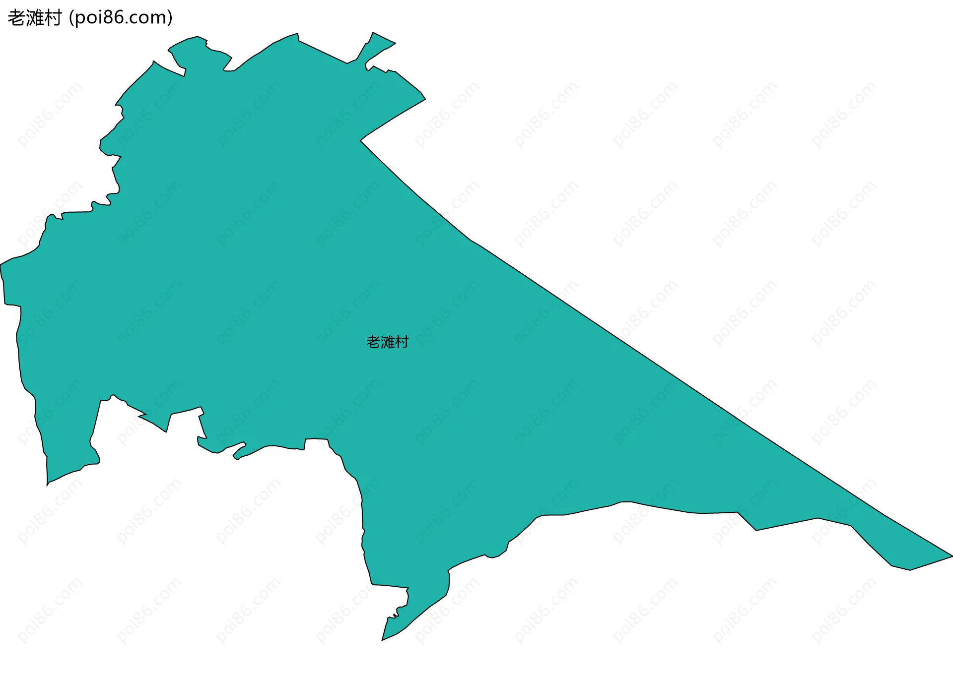 老滩村边界地图