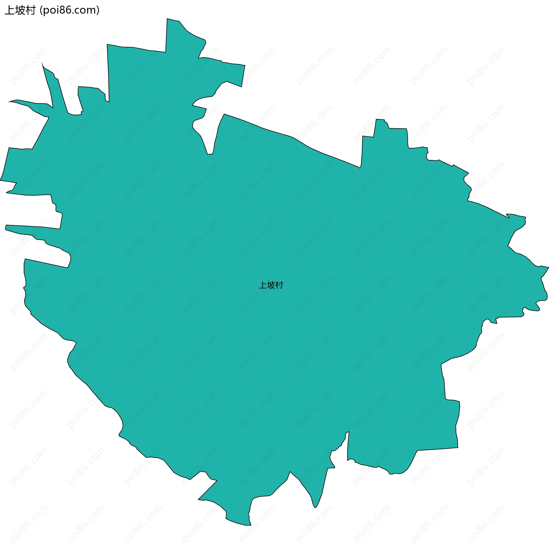 上坡村边界地图