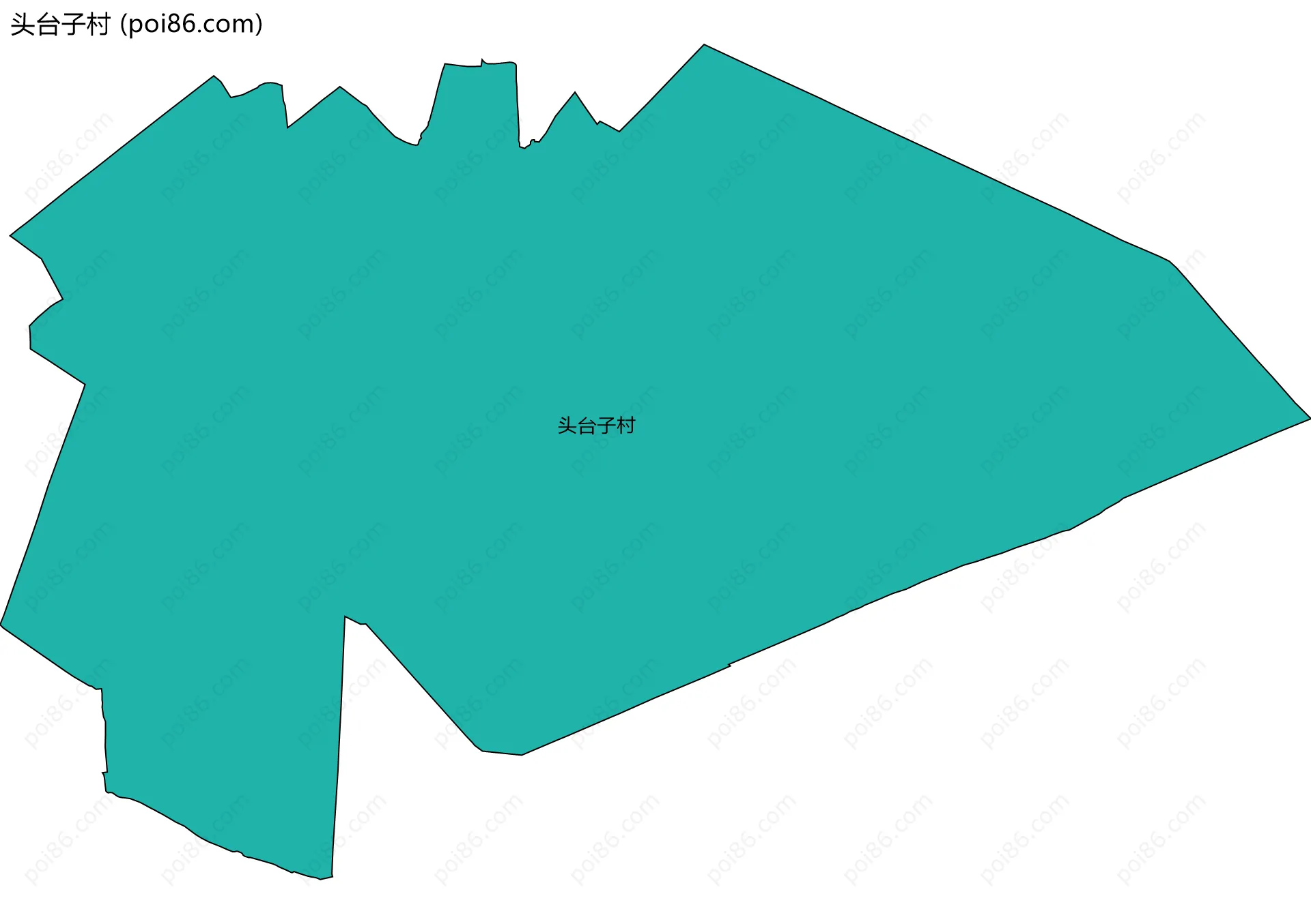头台子村边界地图