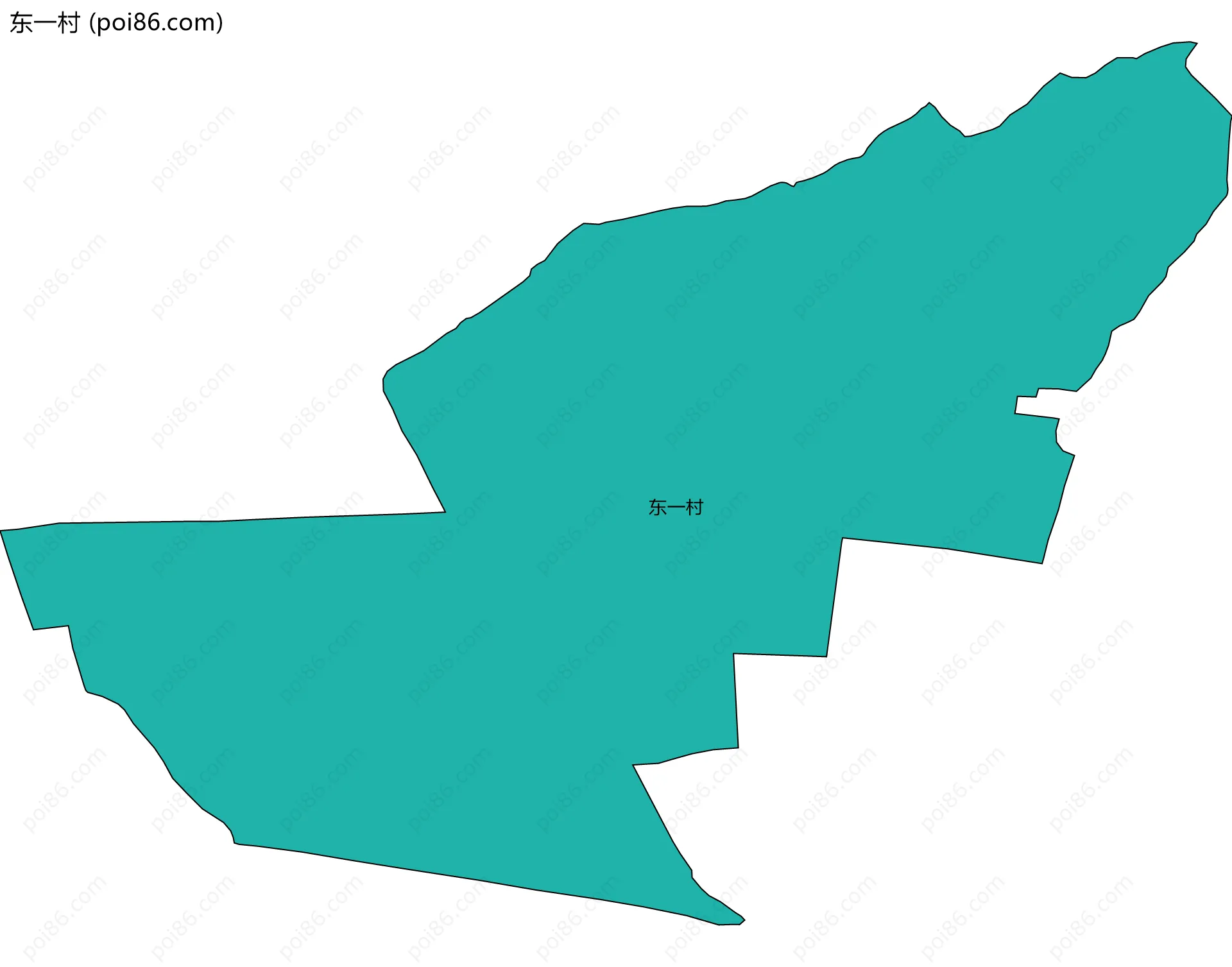 东一村边界地图