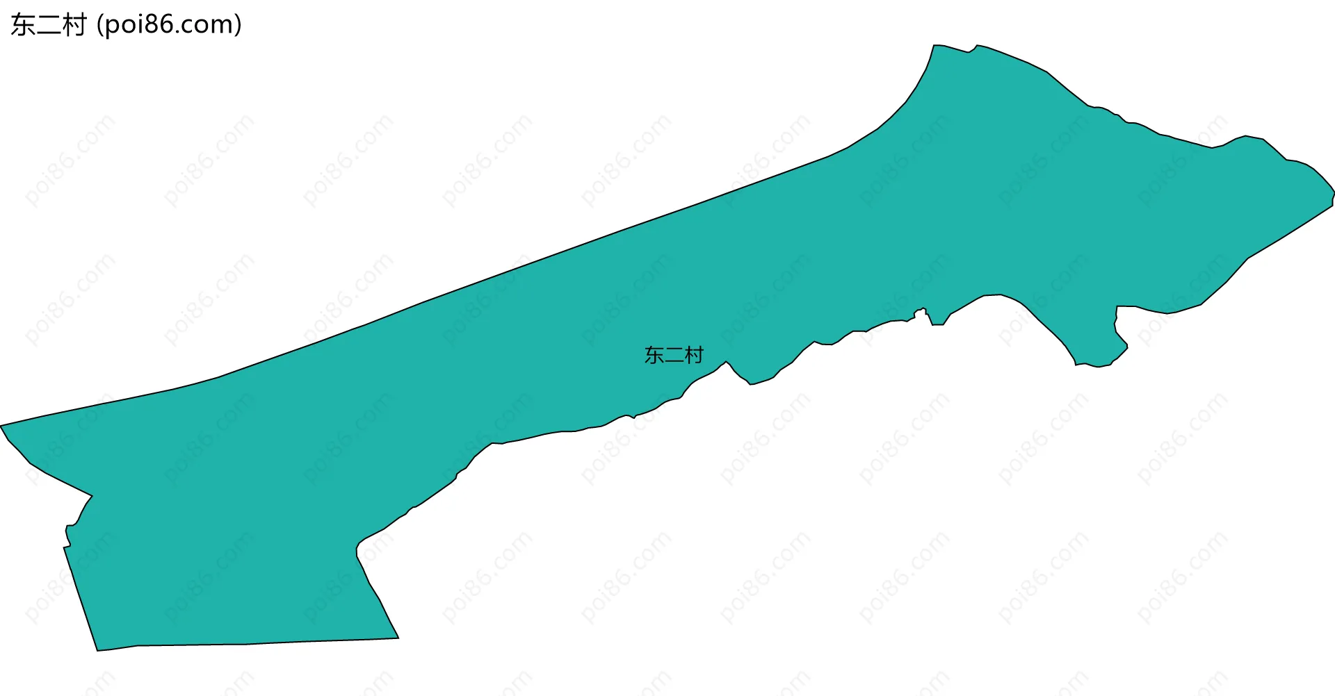 东二村边界地图