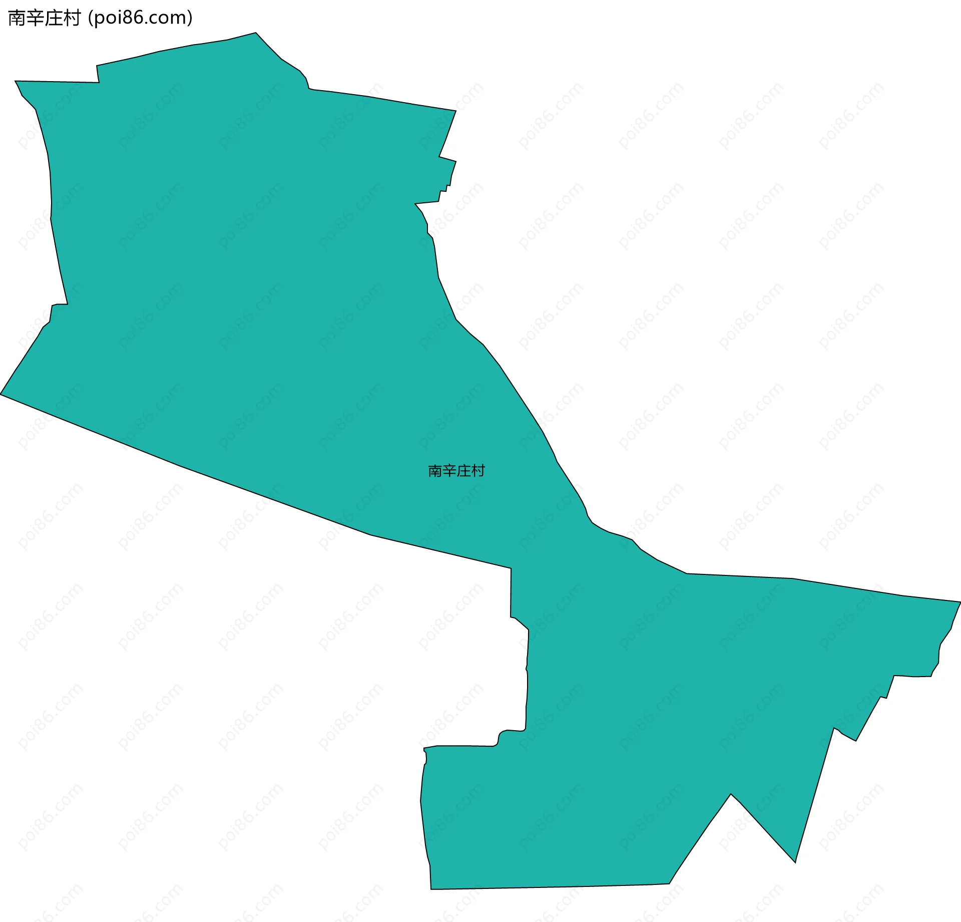 南辛庄村边界地图