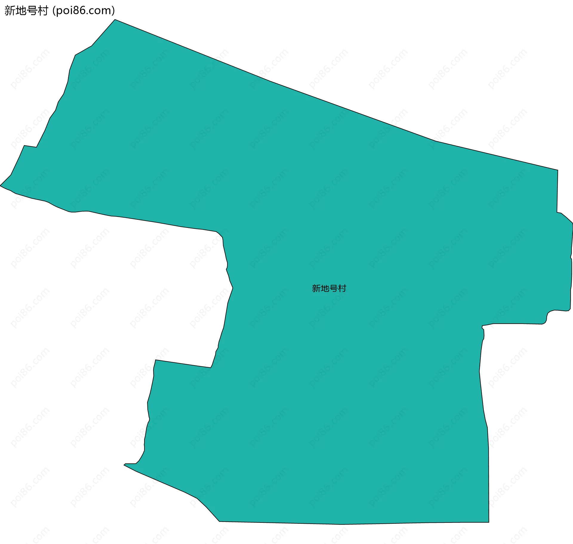 新地号村边界地图