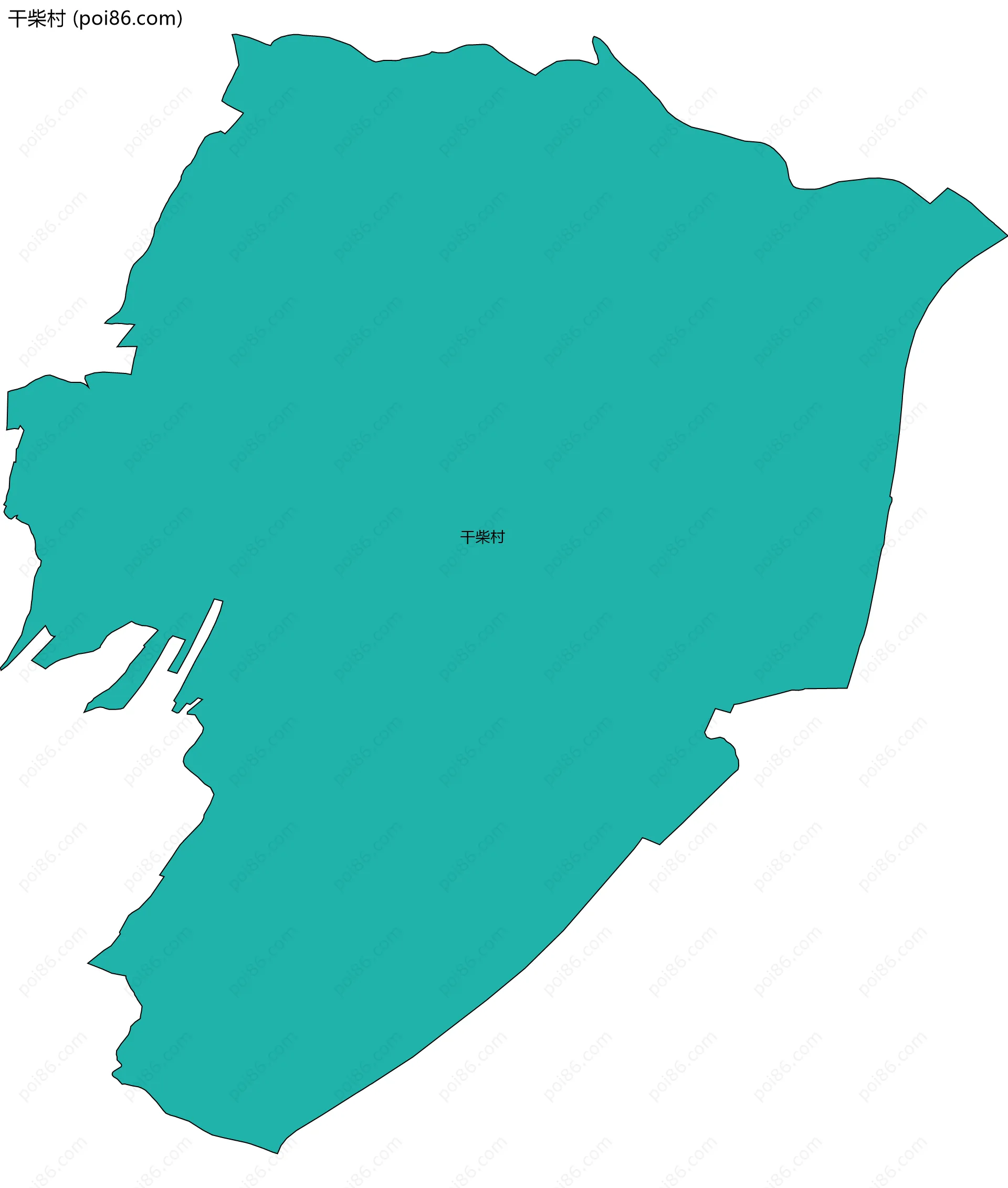 干柴村边界地图