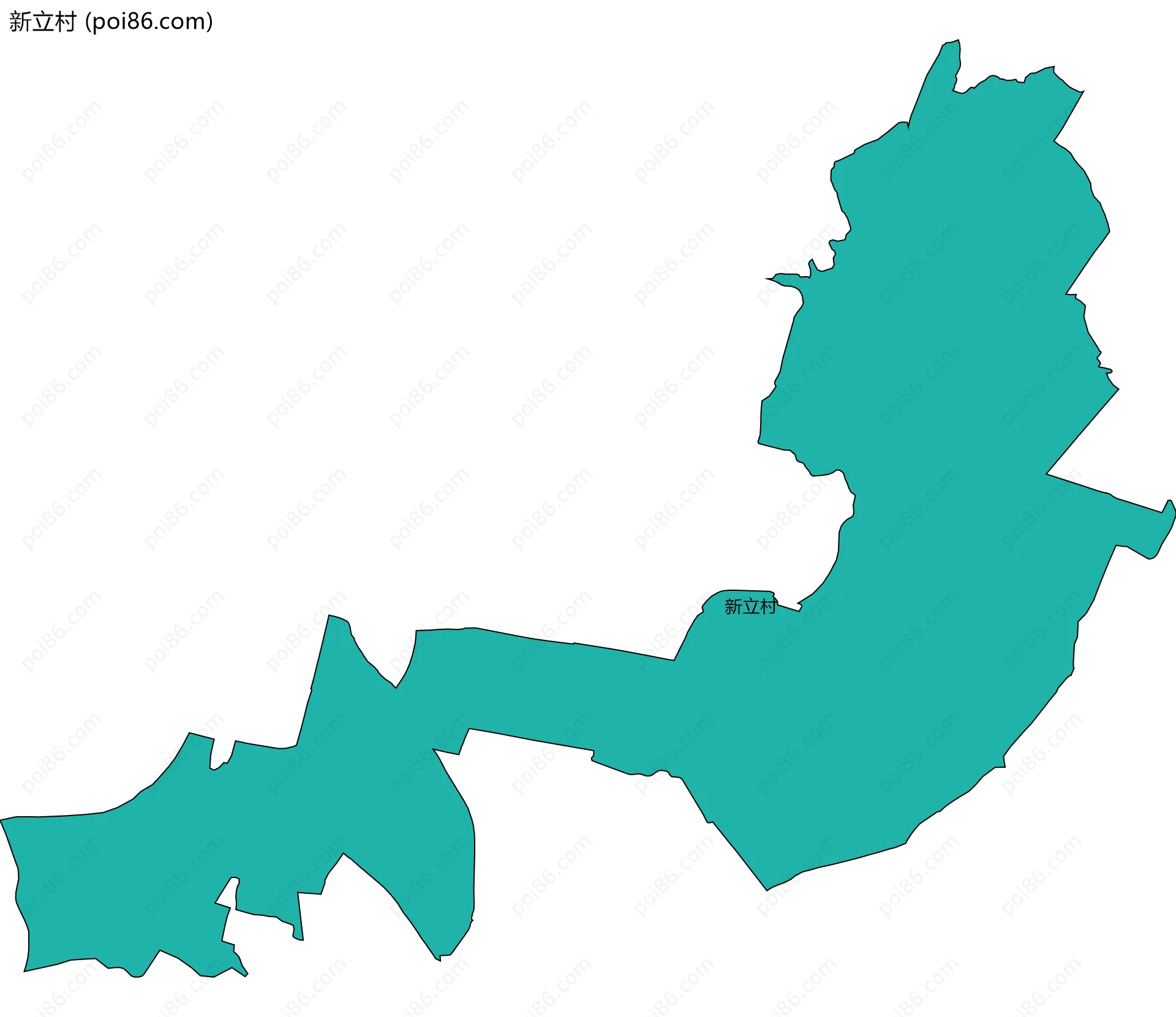 新立村边界地图