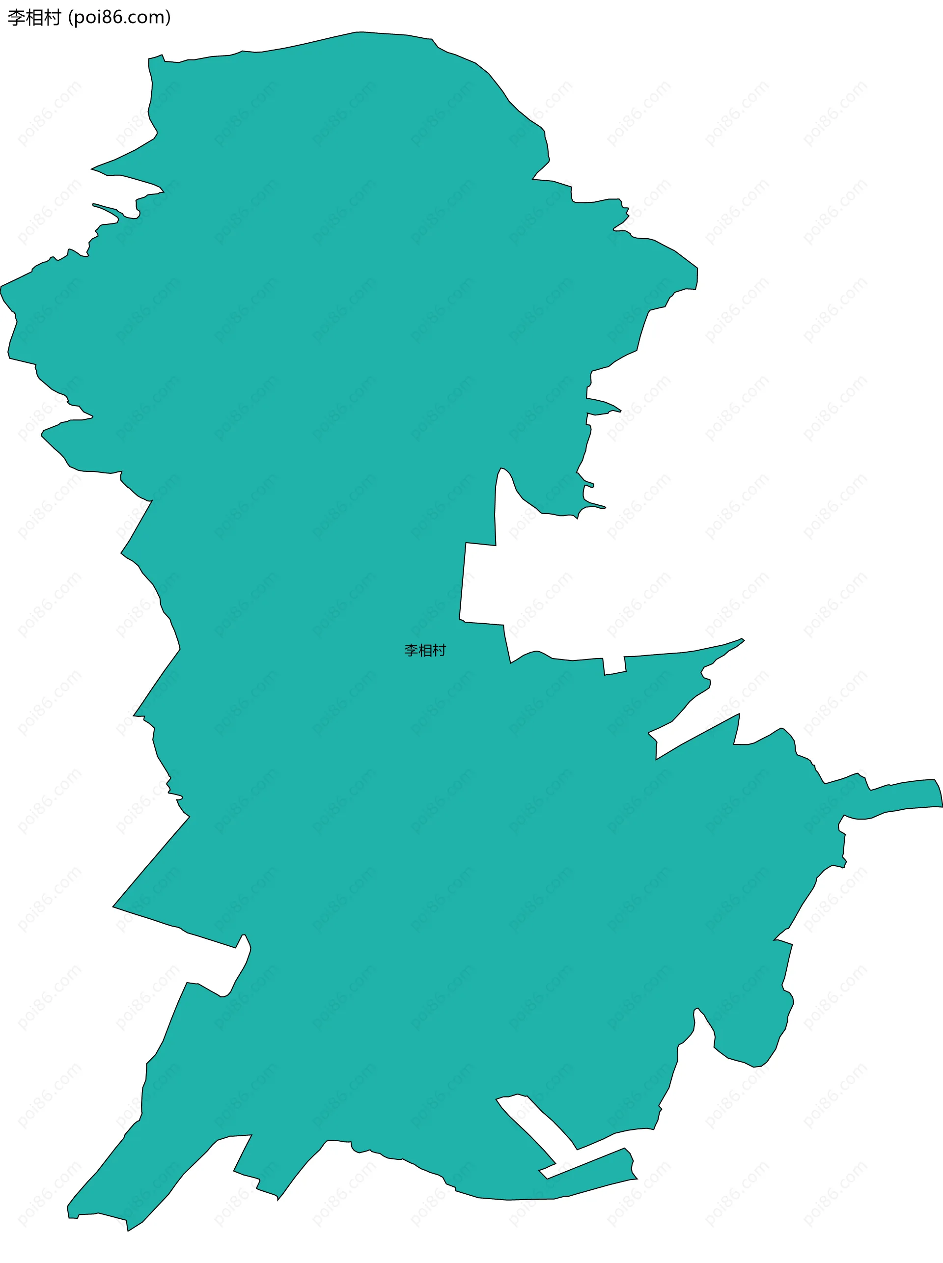李相村边界地图
