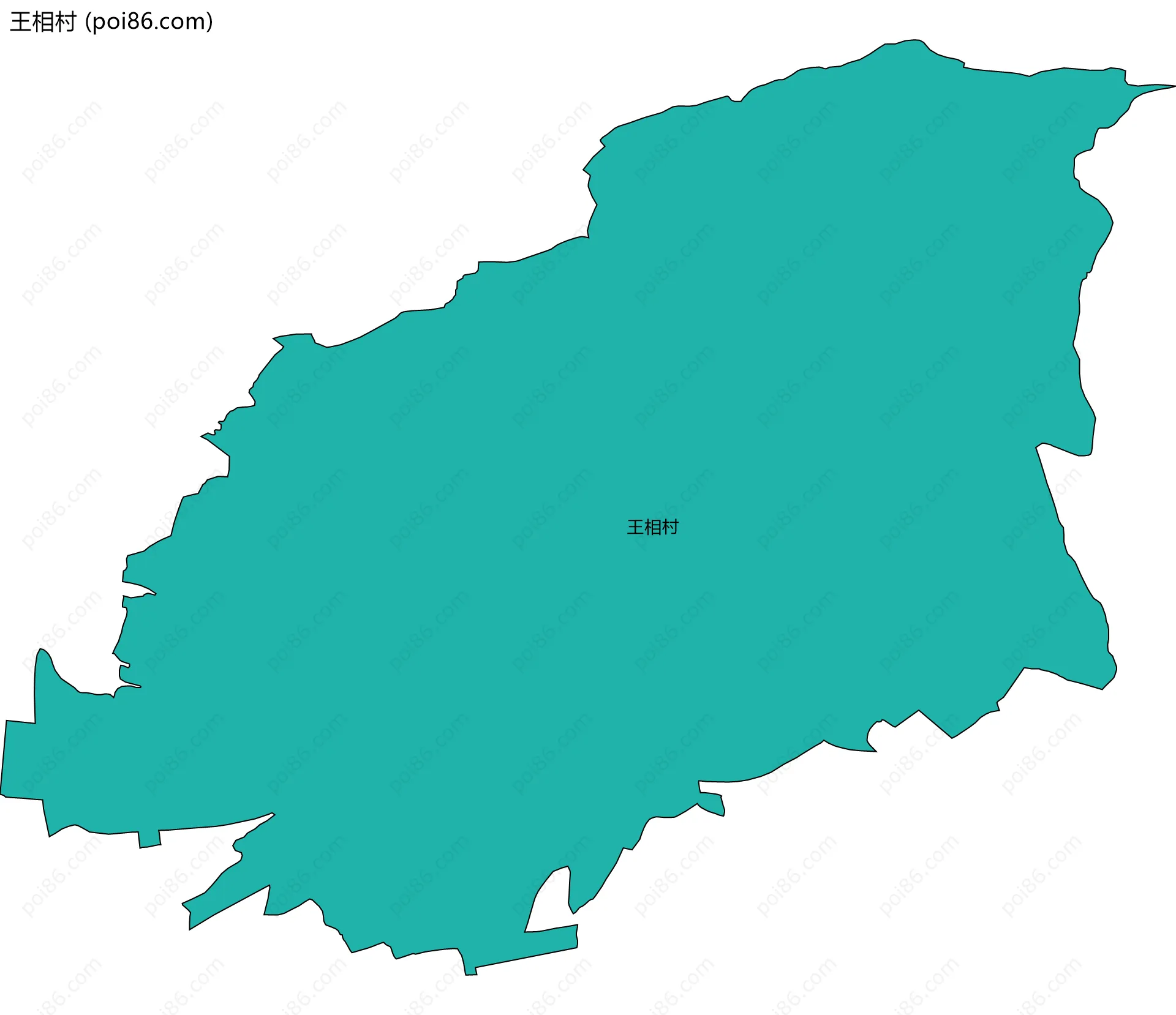 王相村边界地图