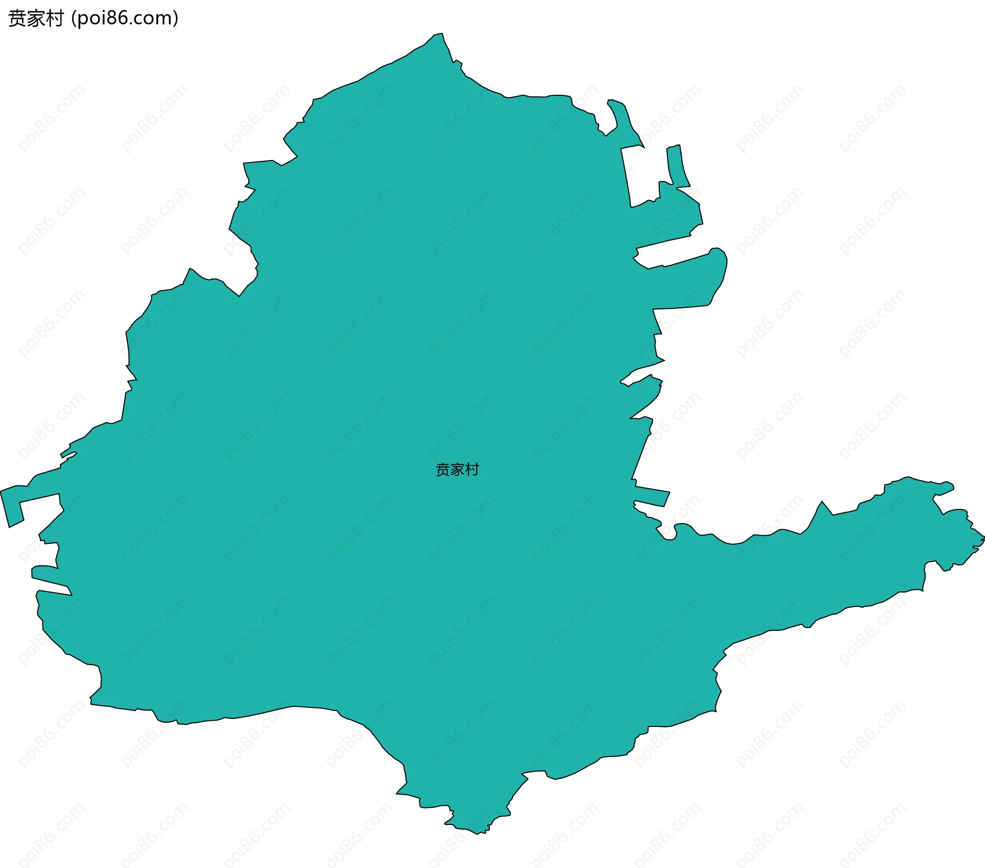 贲家村边界地图