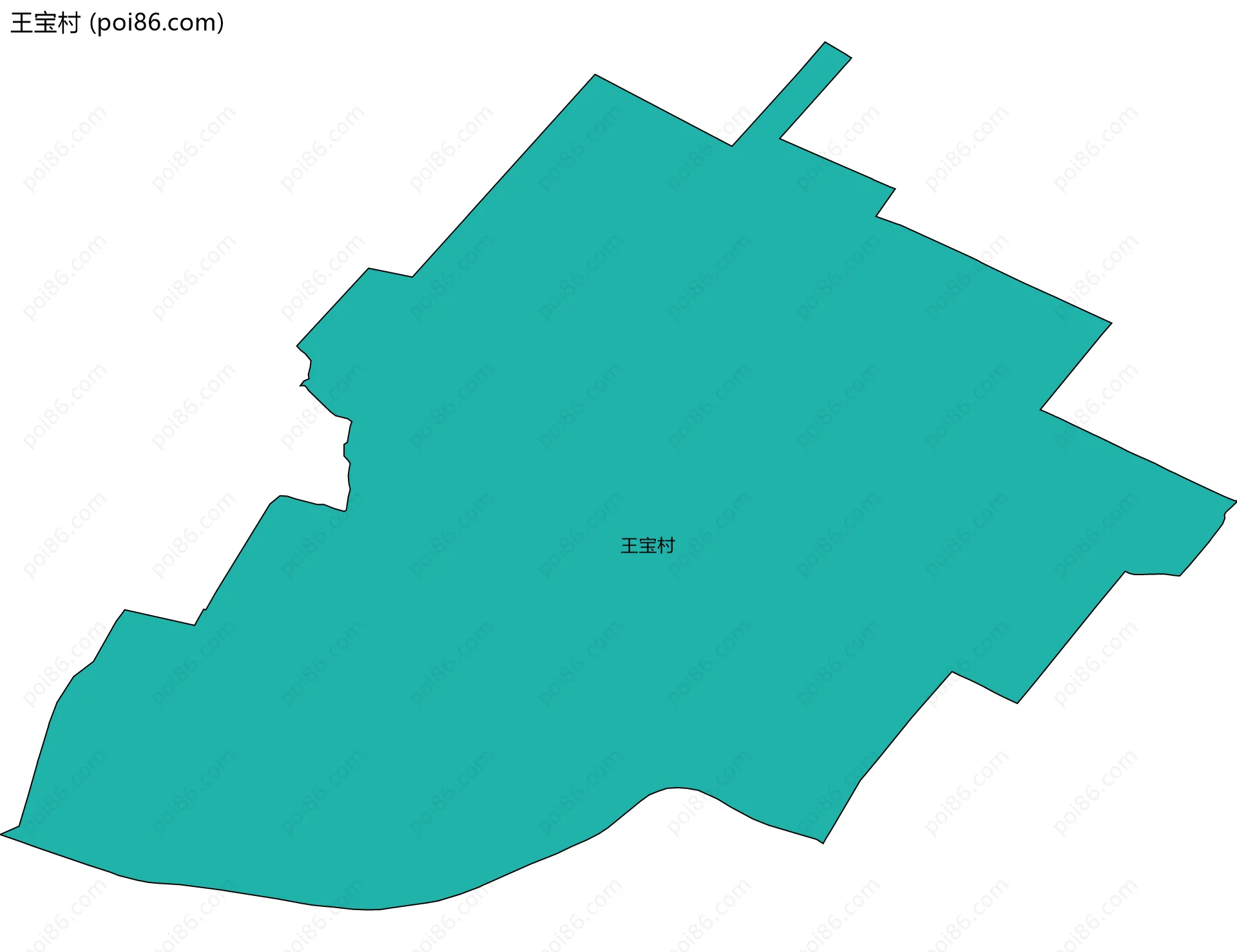 王宝村边界地图