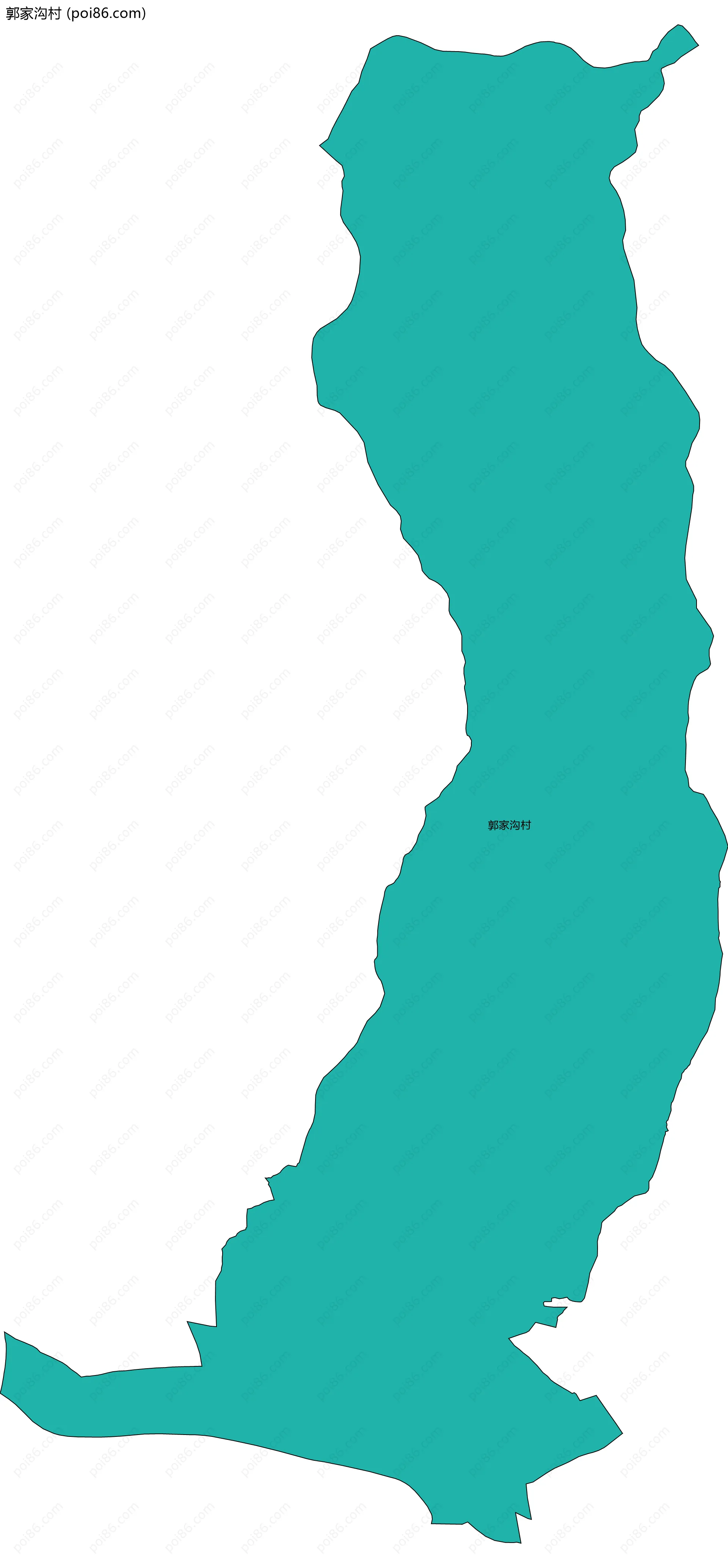 郭家沟村边界地图