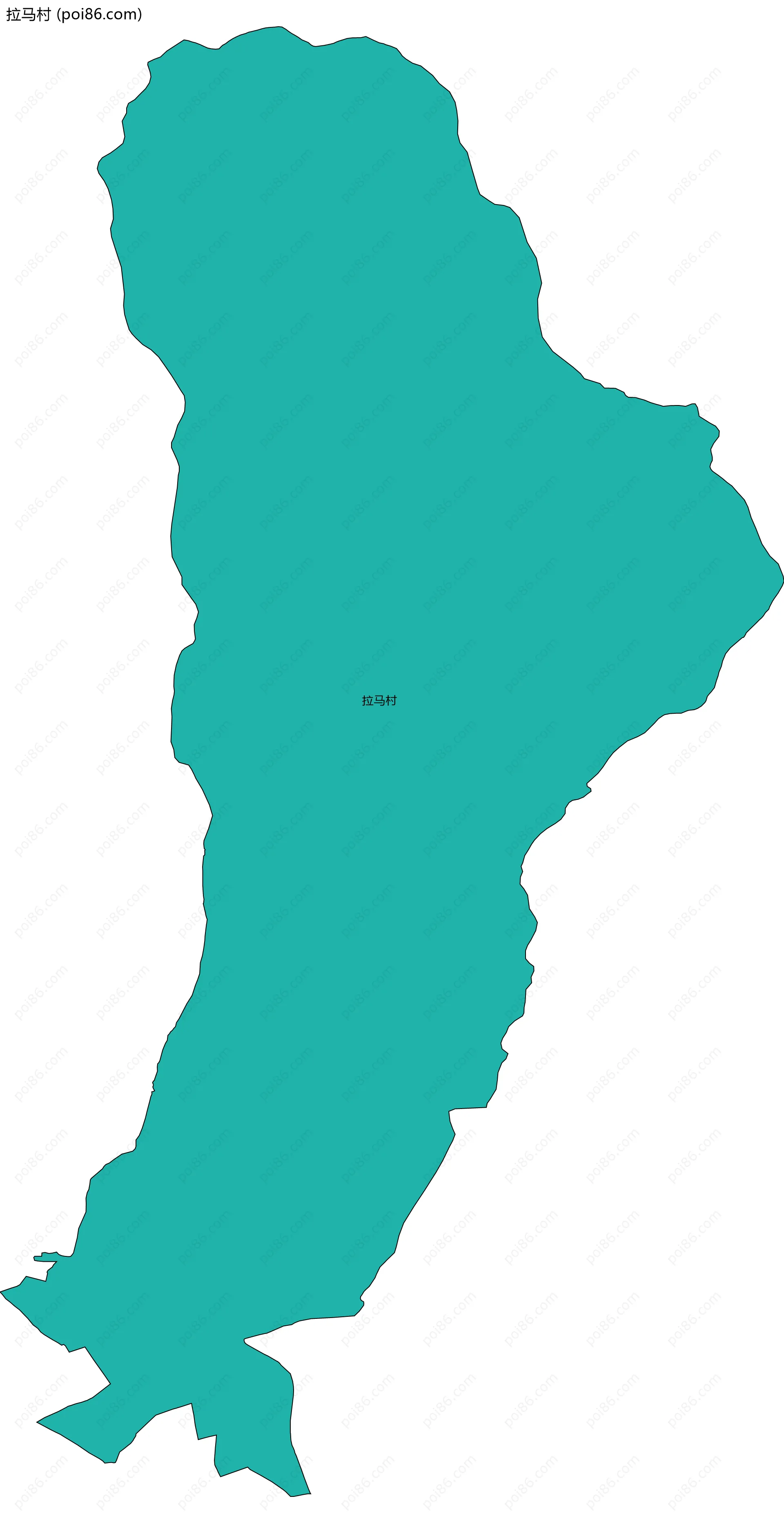 拉马村边界地图